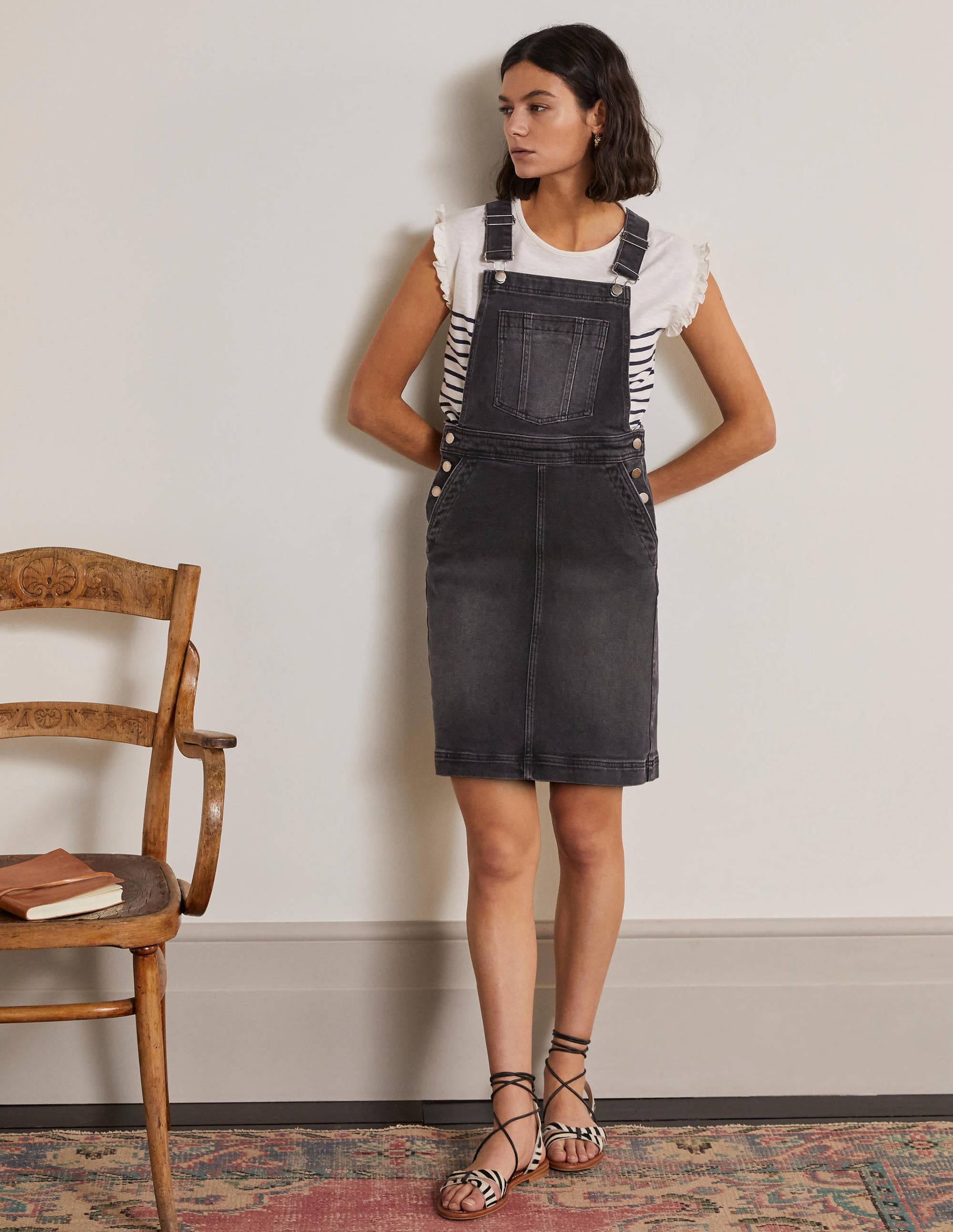  Easy Overall Dress-Washed Black、mySite、ashleygrahame