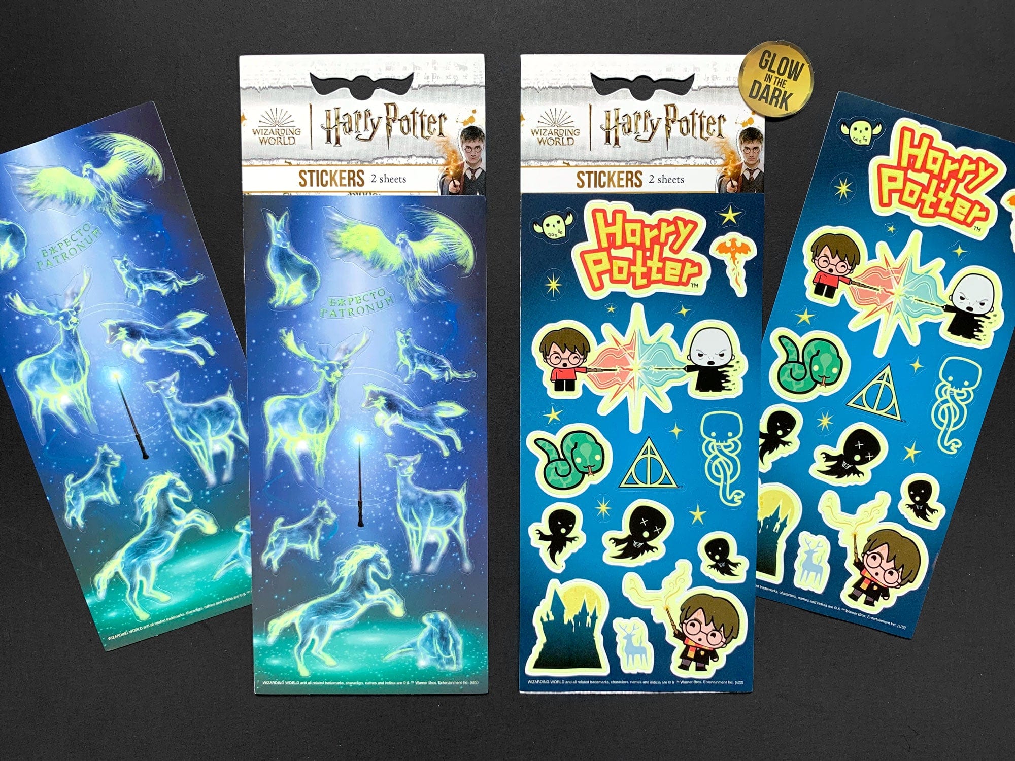  Harry Potter Stickers - Glow in the Dark Chibi Charms、mySite、ghnorth