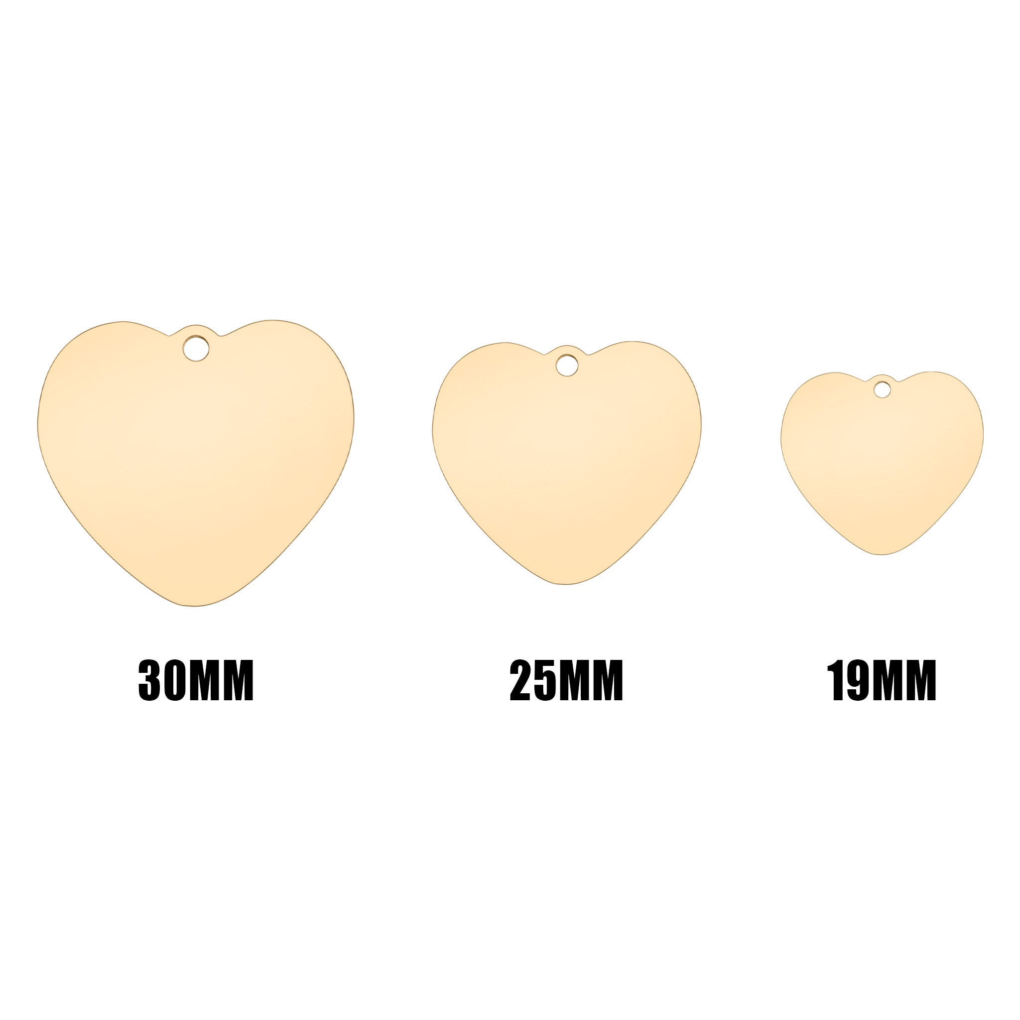 18K Gold PVD Stainless Steel Heart Pet Tag / PDL0131、mySite、dreamappss