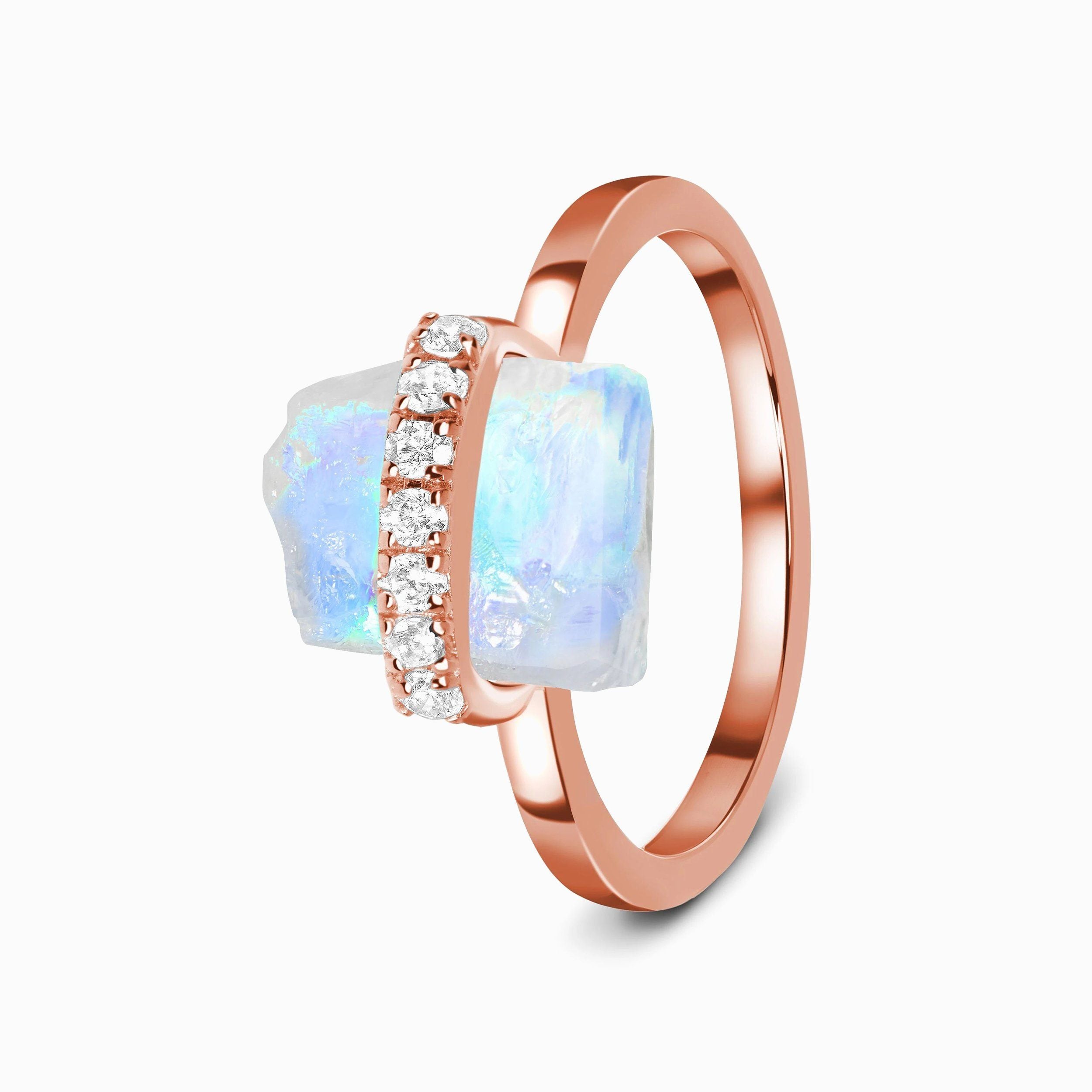 Raw Crystal Ring - Sassy Moonstone、mySite、hinf8tx79