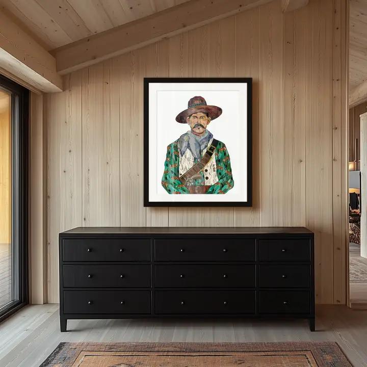 Art Print | Mexican Cowboy Wall Art | Vaquero (Tigers)、mySite、g9winljtr