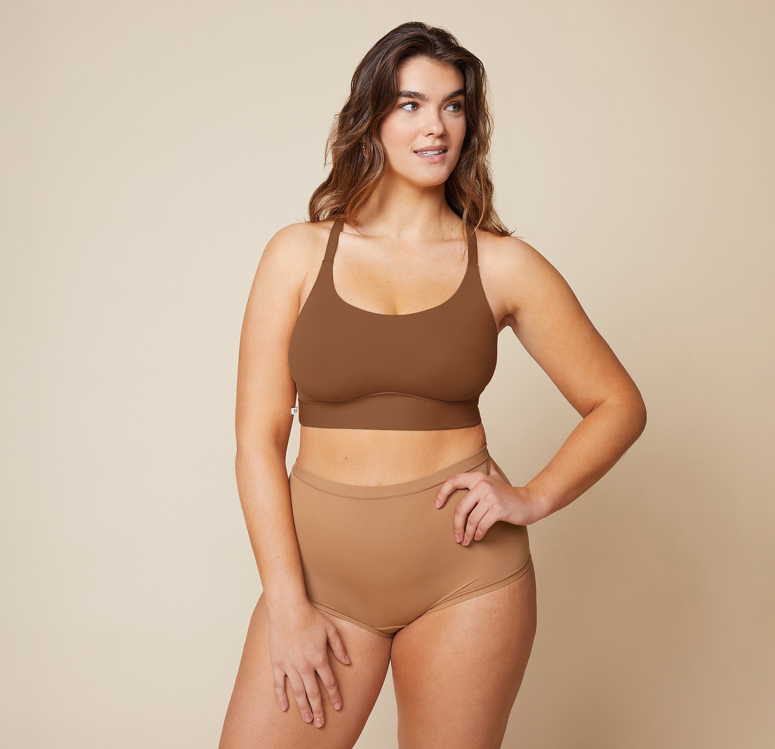 Bliss Racerback Bralette - Brown、mySite、bengalsvssteelers