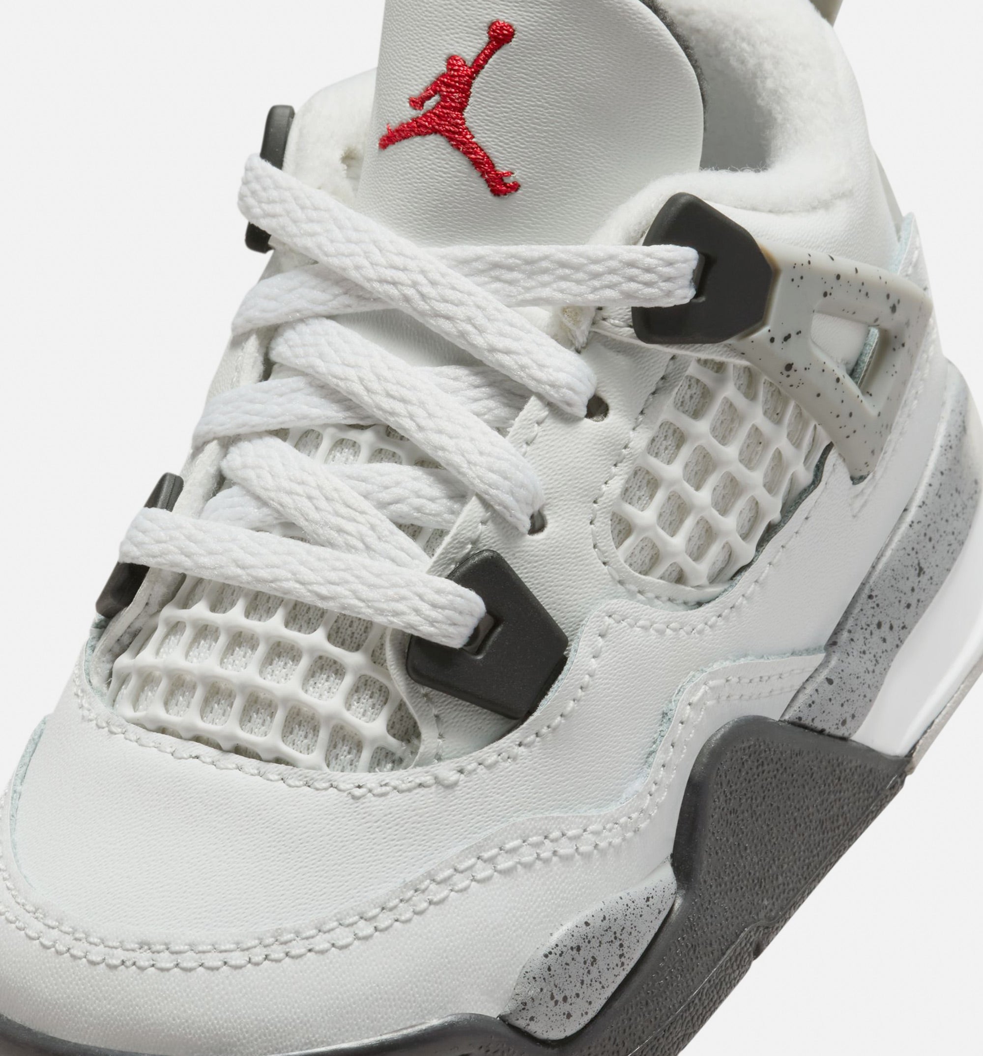 Air Jordan 4 Retro White Cement Infant Toddler Lifestyle Shoe - Summit White/Fire Red/Cement Grey/Black、mySite、dreamappss