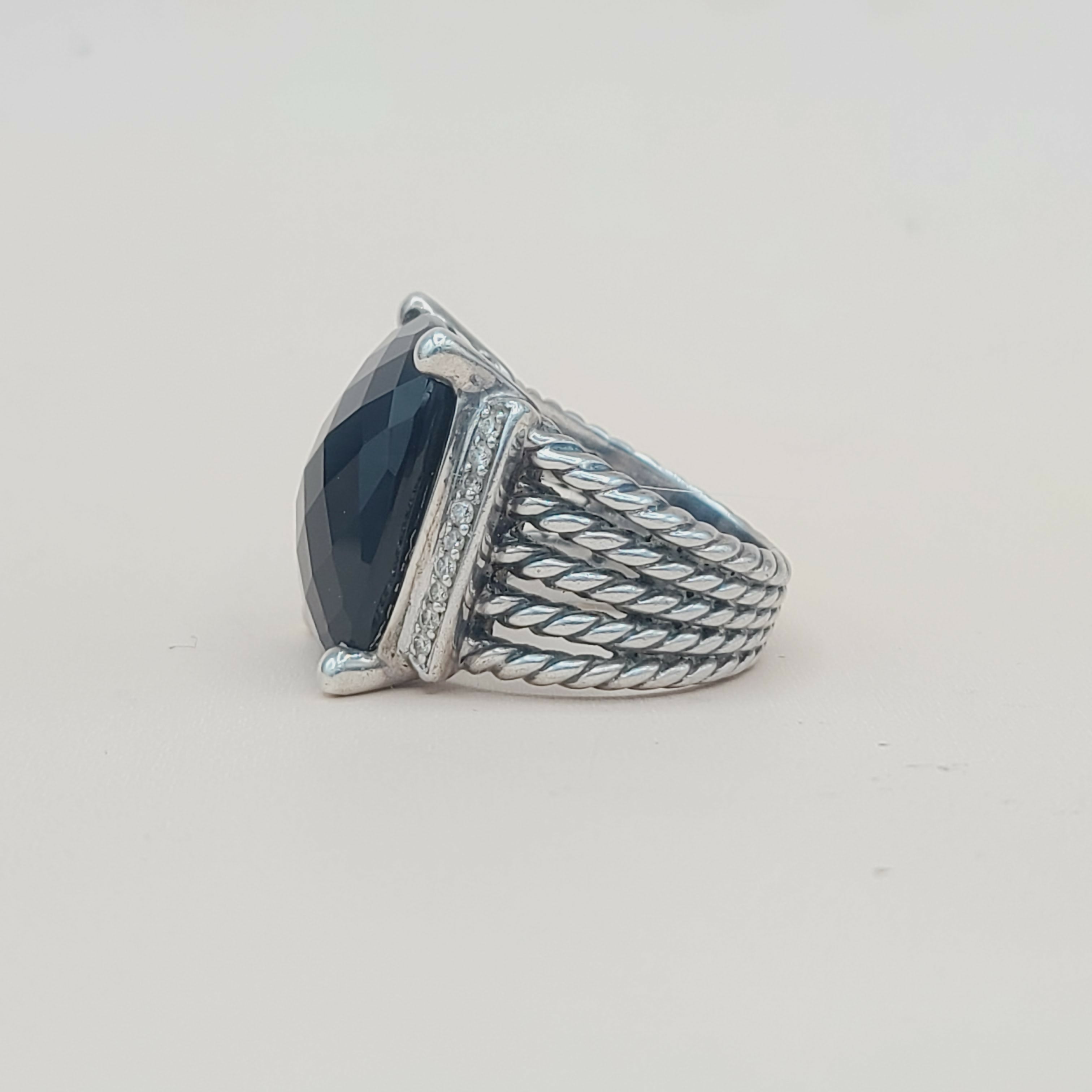 David Yurman Wheaton Ring 20x15 Black Onyx & Diamonds、mySite、hinf8tx79