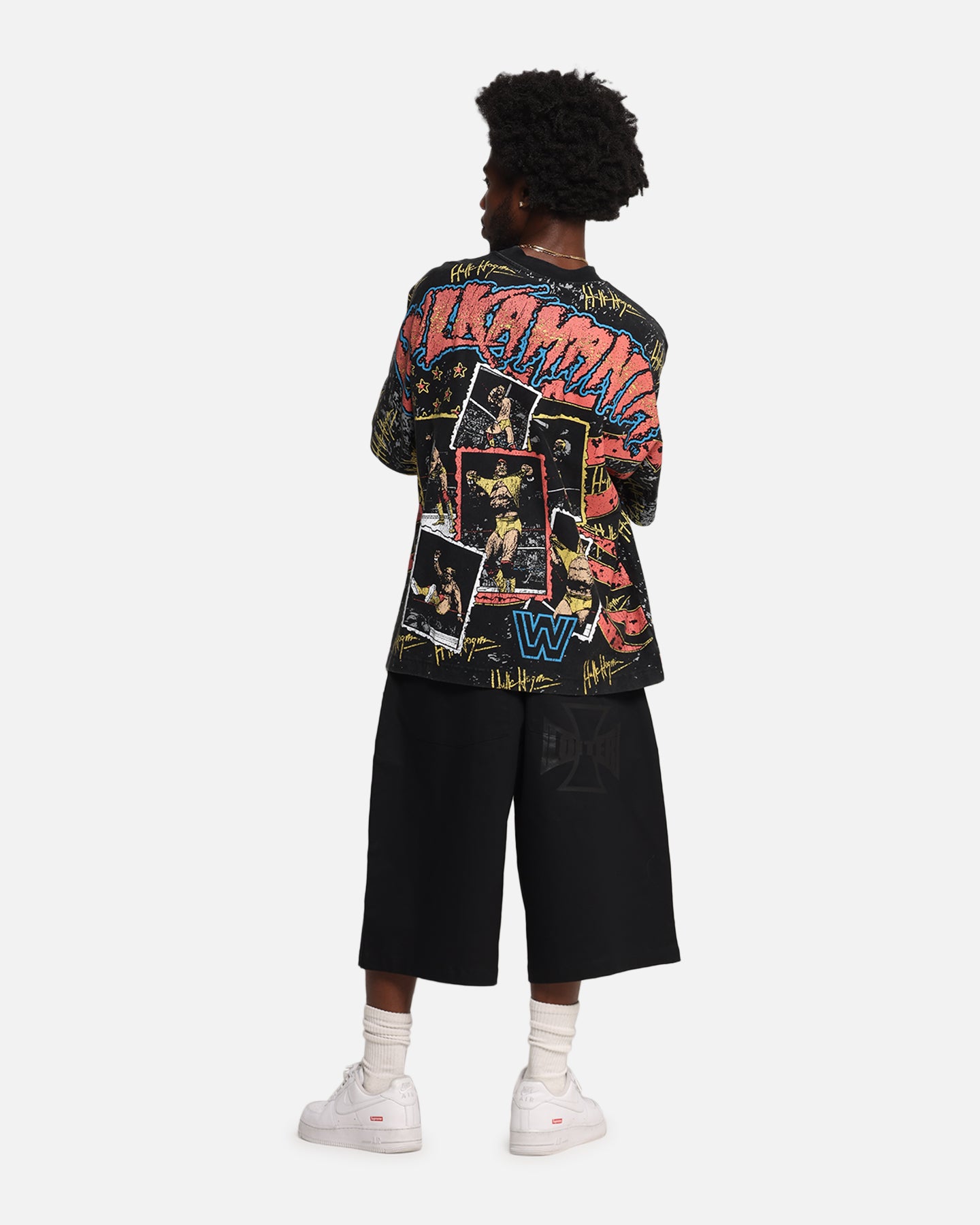 Culture Kings X WWE Hulk Hogan All Over Print T-Shirt Black、mySite、zt4zffjzw