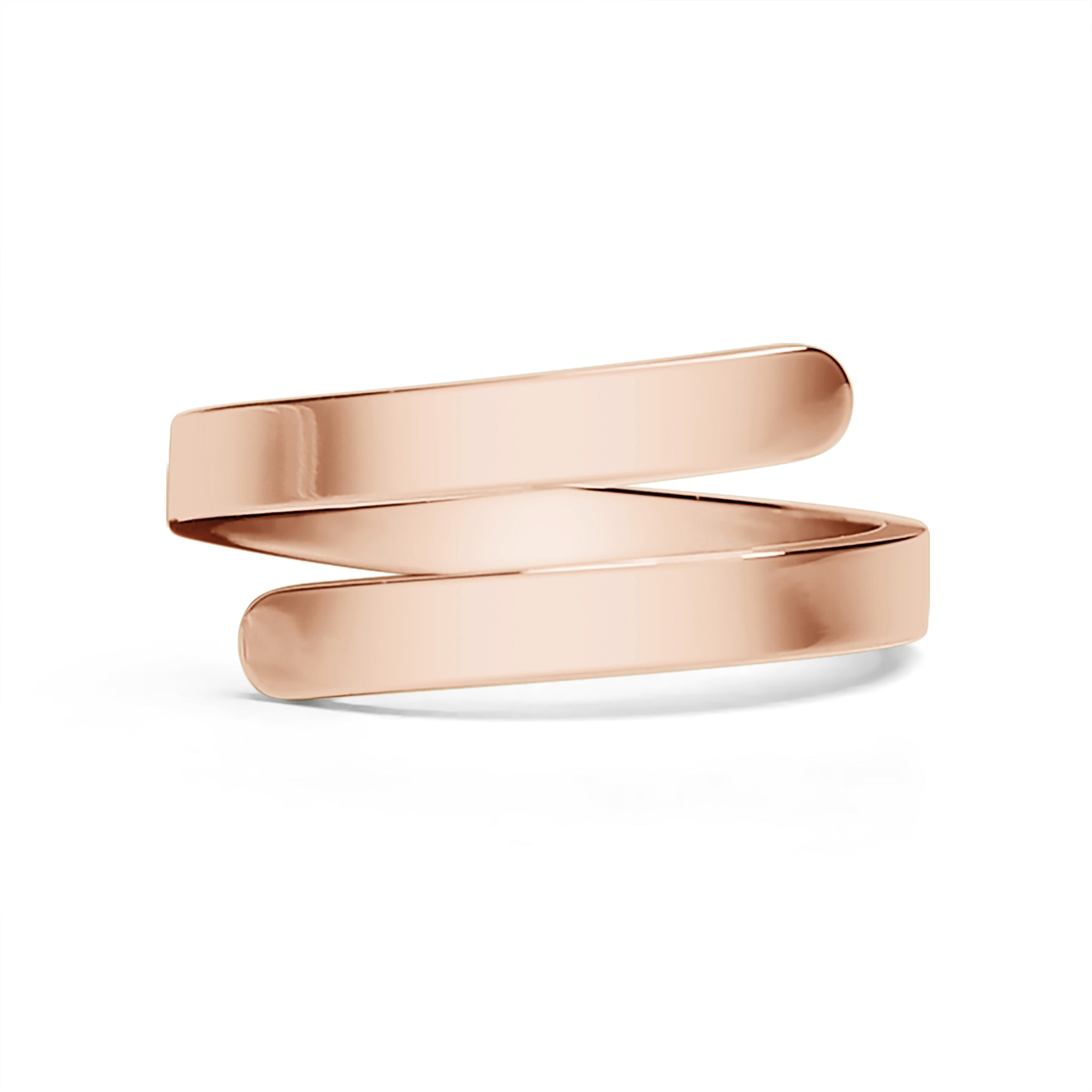 18K Gold PVD Stainless Steel Blank Engravable 2 Name Wrap Ring / ZRJ9016、mySite、dreamappss