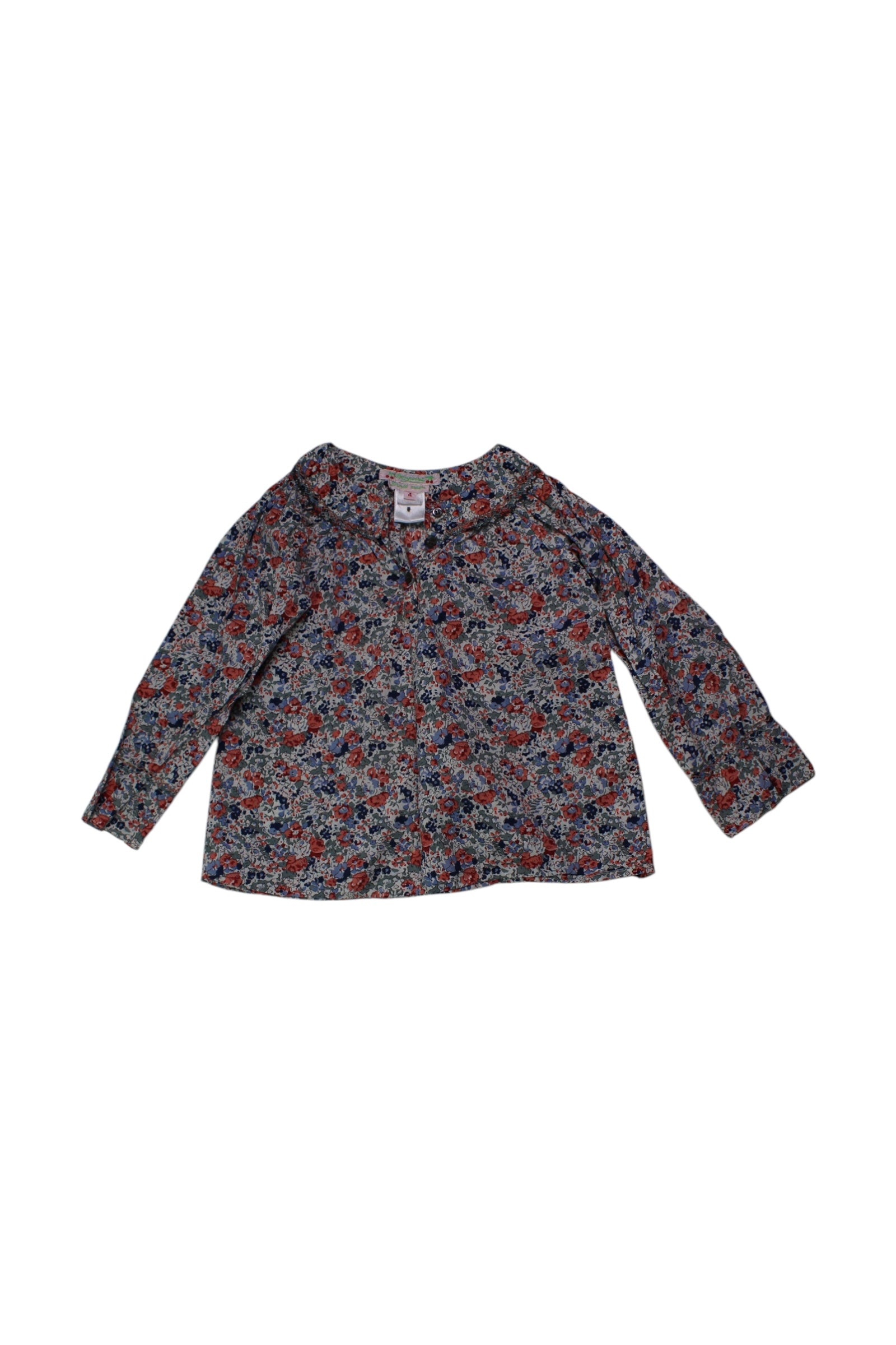 Bonpoint Floral Long Sleeve Top 4T、mySite、g9winljtr