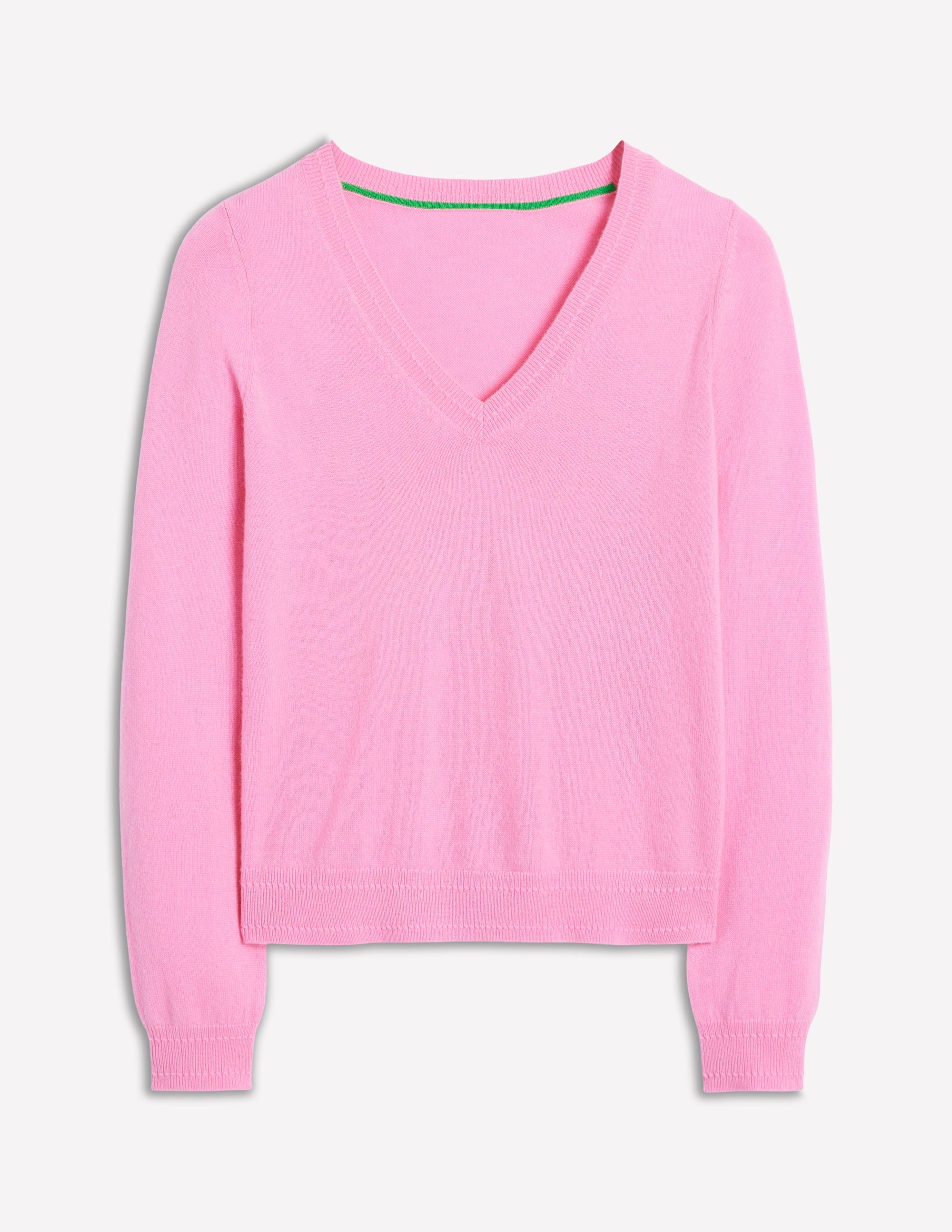  Eva Cashmere V-Neck Jumper-Meadowsweet Pink、mySite、ashleygrahame