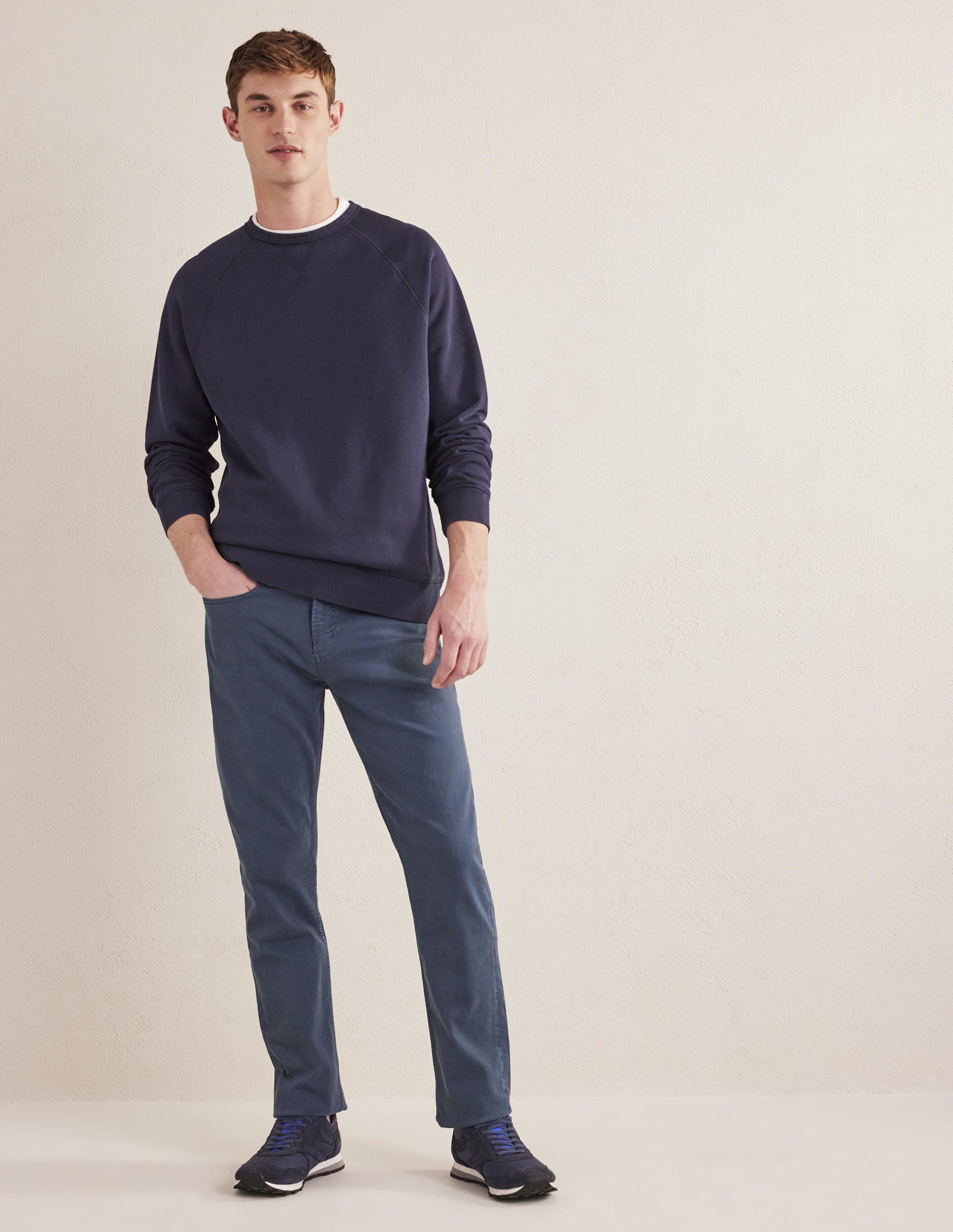  Garment Dye 5 Pocket Trousers-Robot Blue、mySite、ashleygrahame