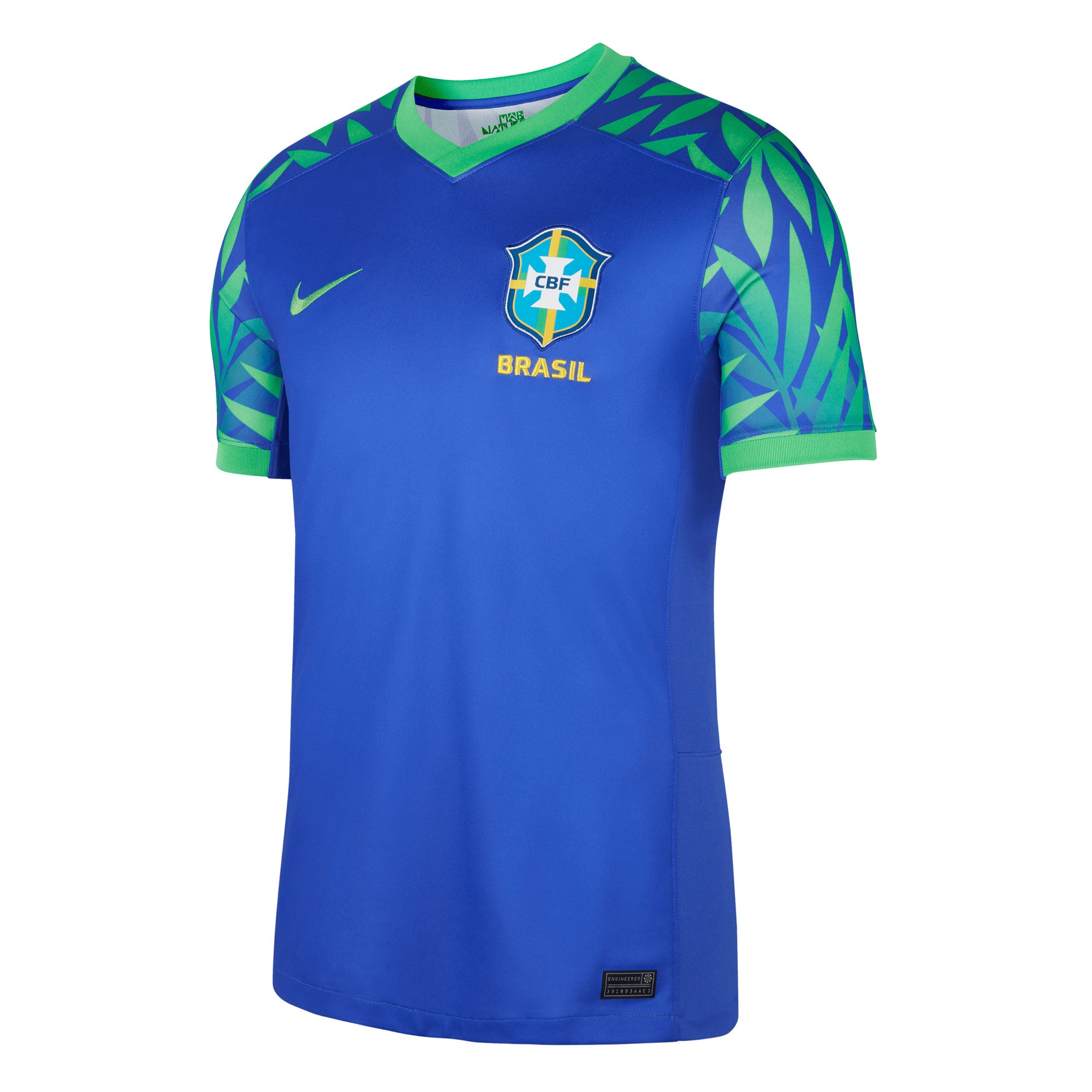 Nike Men's Brazil 2023/24 Away Jersey Blue/Green、mySite、bottomscart