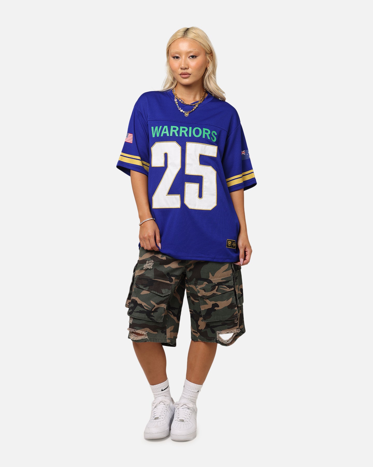 Bleacher Athletic New Zealand Warriors NRL 2025 Las Vegas Round Grid Iron T-Shirt Official Team Colour、mySite、zt4zffjzw