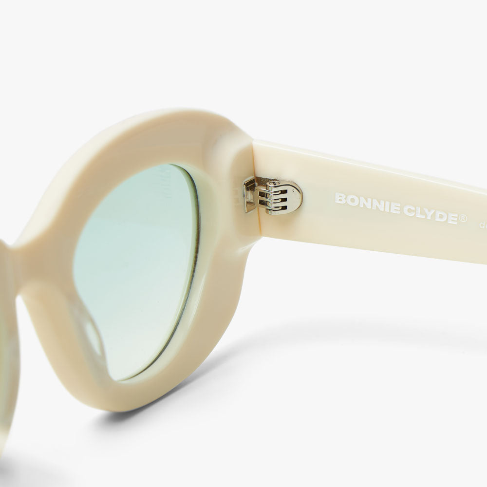  Bonnie Clyde Portal Sunglasses Off White / Green、mySite、merchandisen