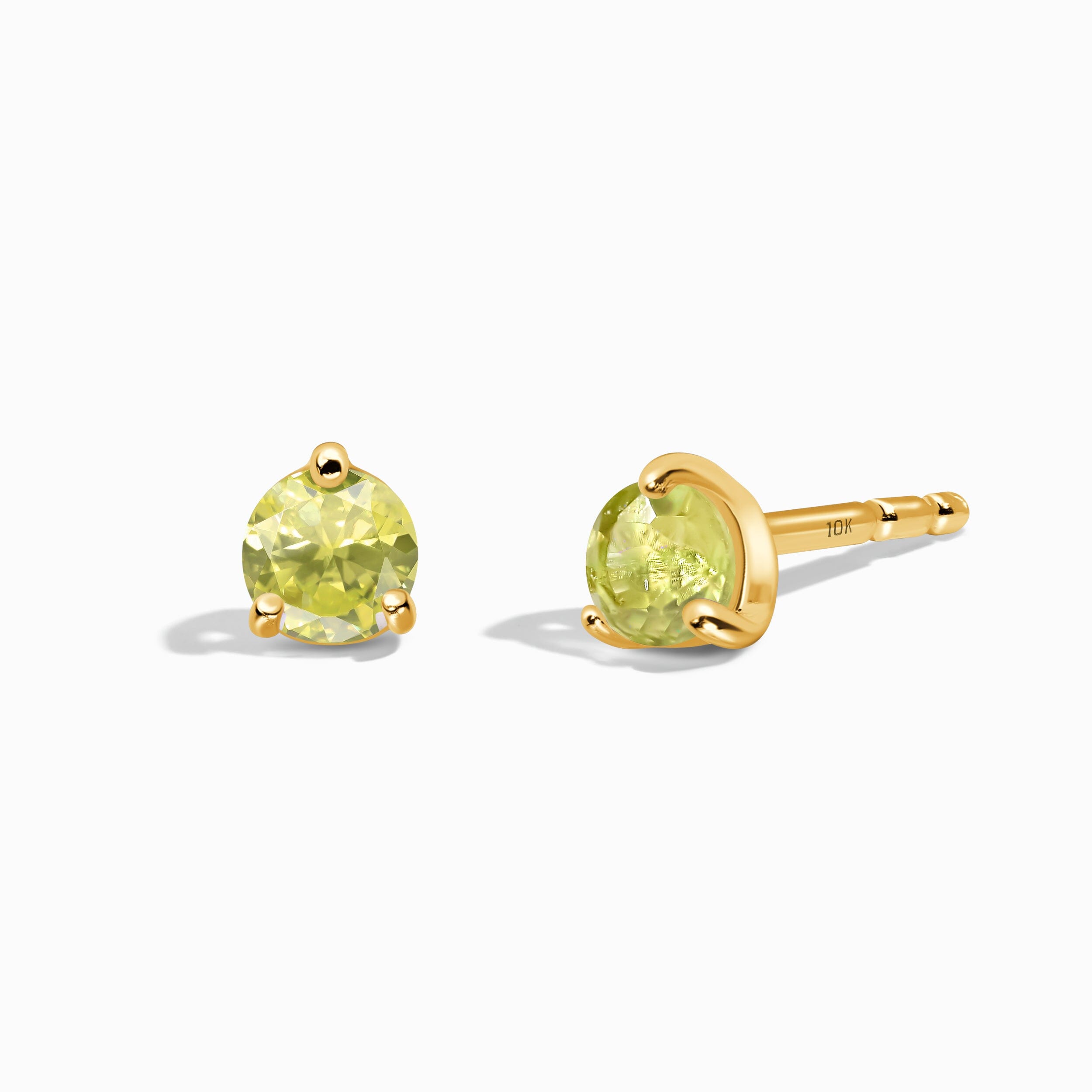 Peridot Round Studs - August Birthstone、mySite、hinf8tx79