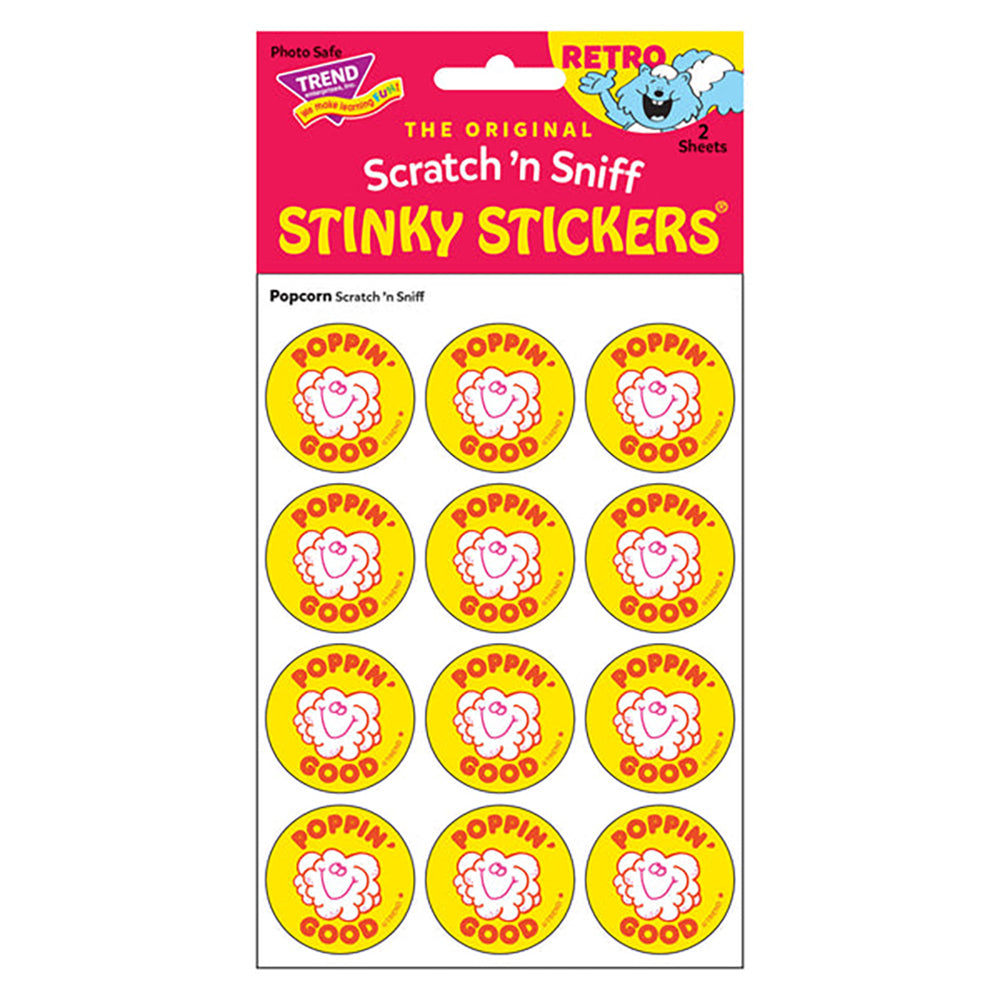  Poppin' Good - Popcorn-Scented Retro Scratch 'n Sniff Stinky Stickers、mySite、ghnorth