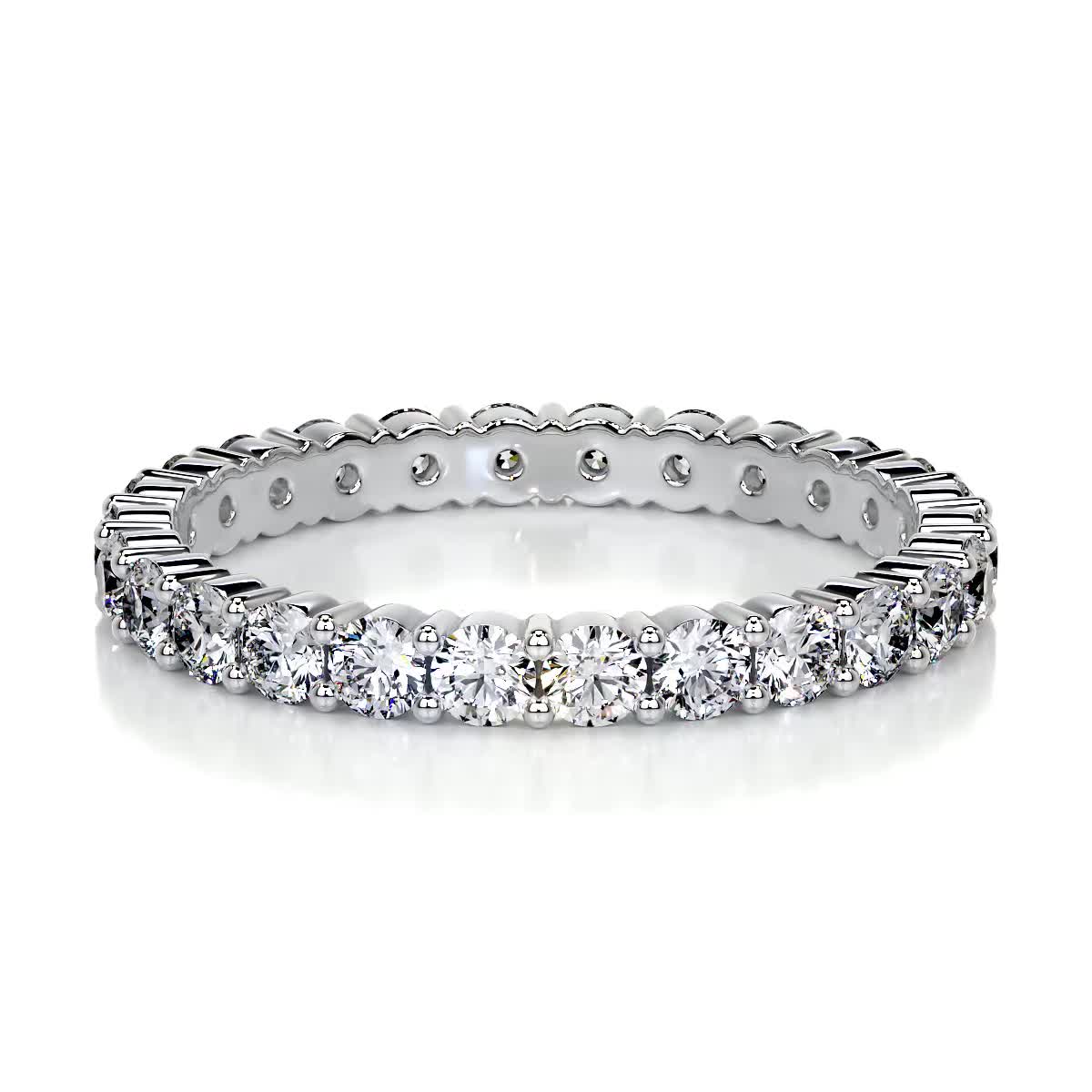 Trinity Lab Grown Eternity Wedding Ring (0.9 Carat) -14K White Gold、mySite、hinf8tx79