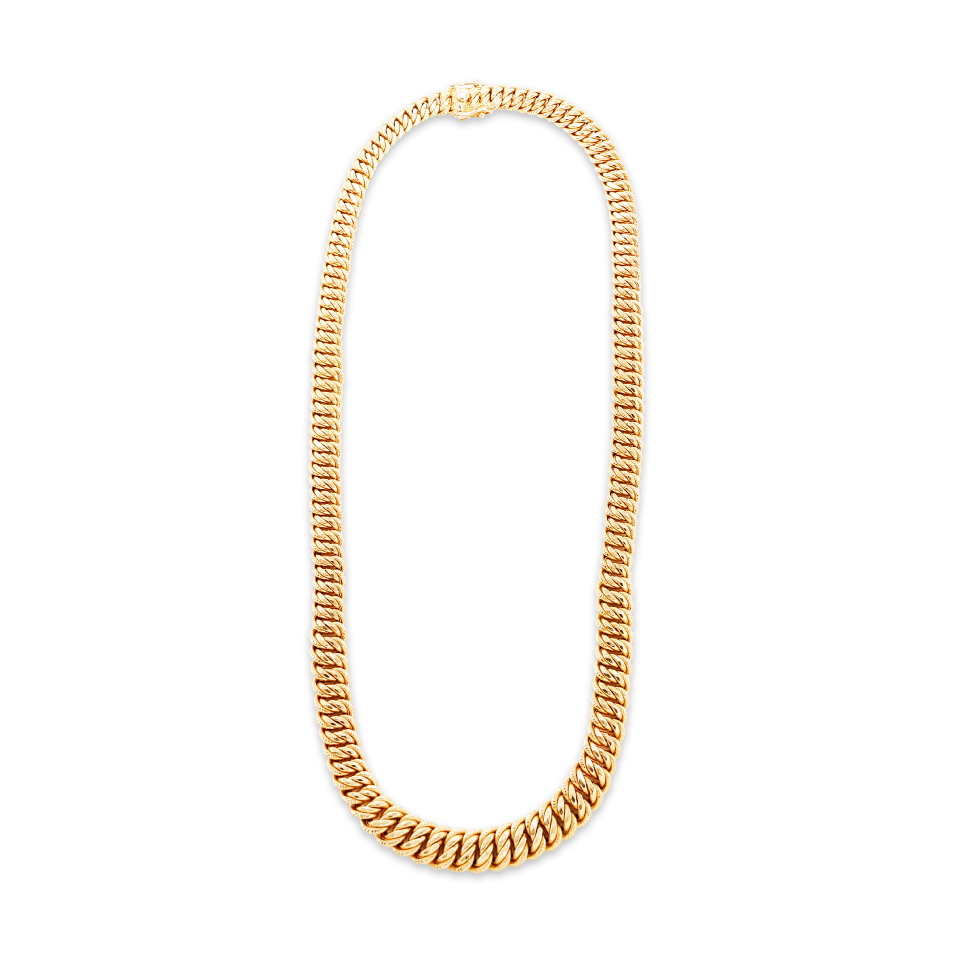 Antique French 18k Yellow Gold Graduated Link Necklace 17、mySite、hinf8tx79