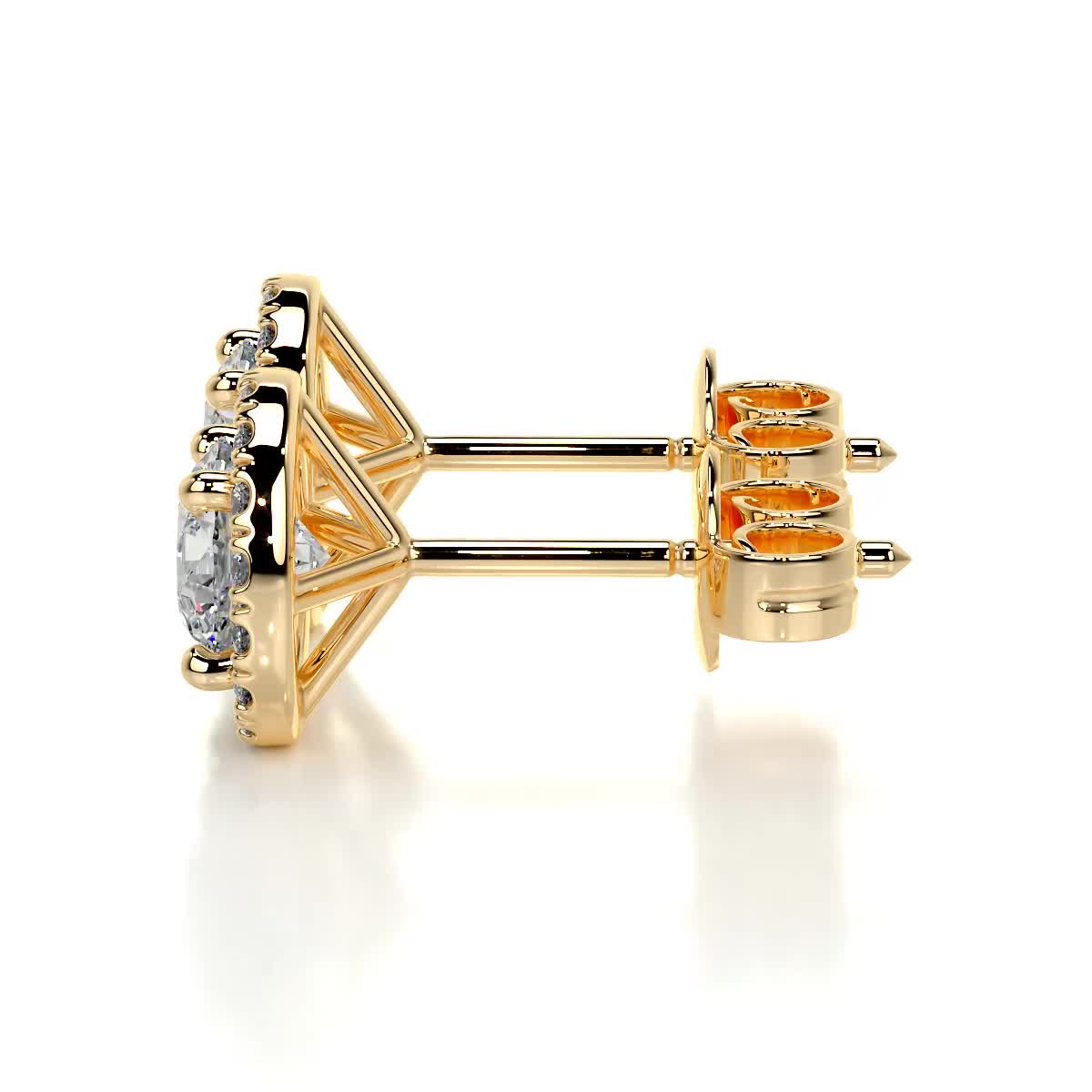 Erica Lab Grown Diamond Earrings -18K Yellow Gold、mySite、hinf8tx79