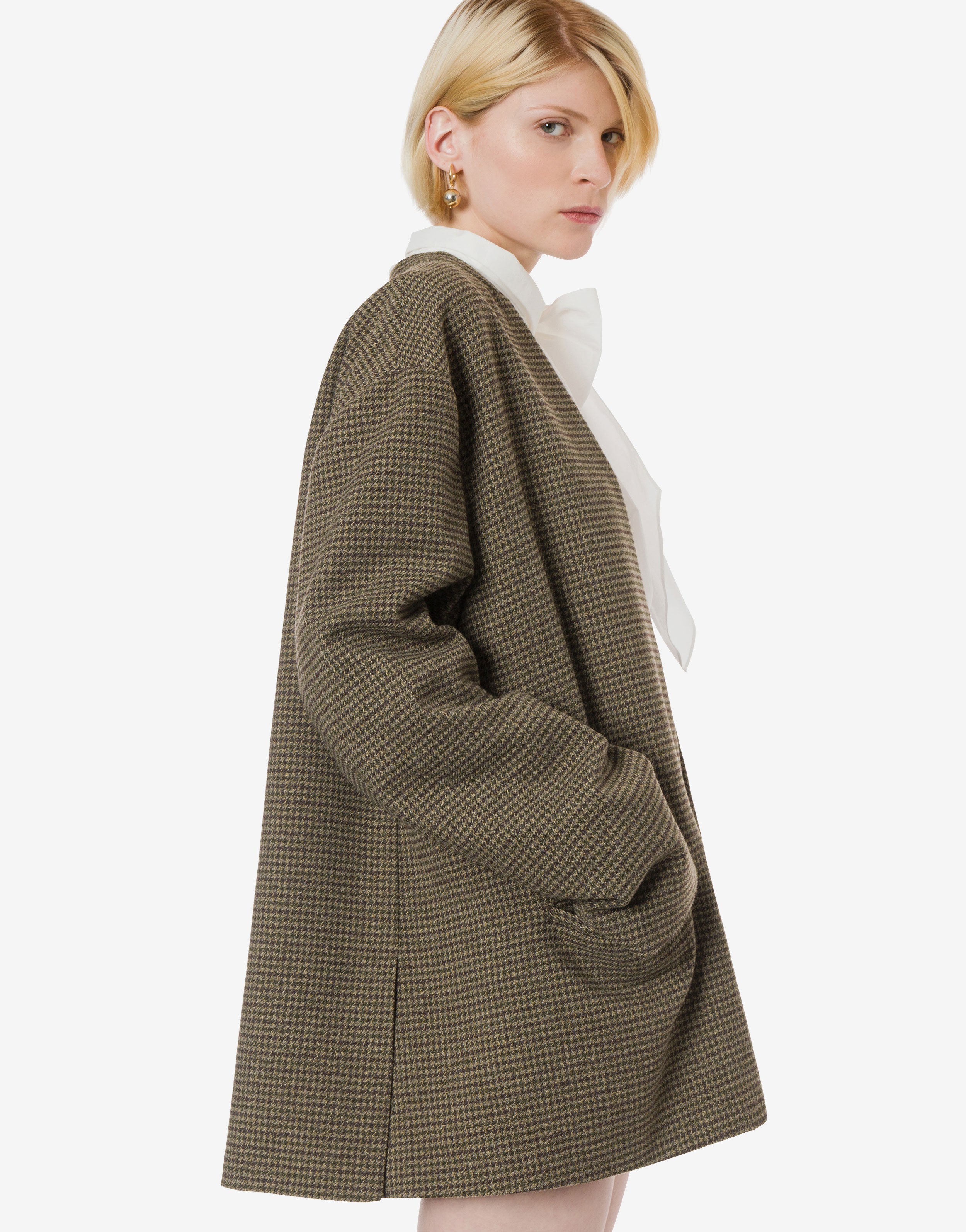 Giacca oversize in pied de poule、mySite、aoinhome