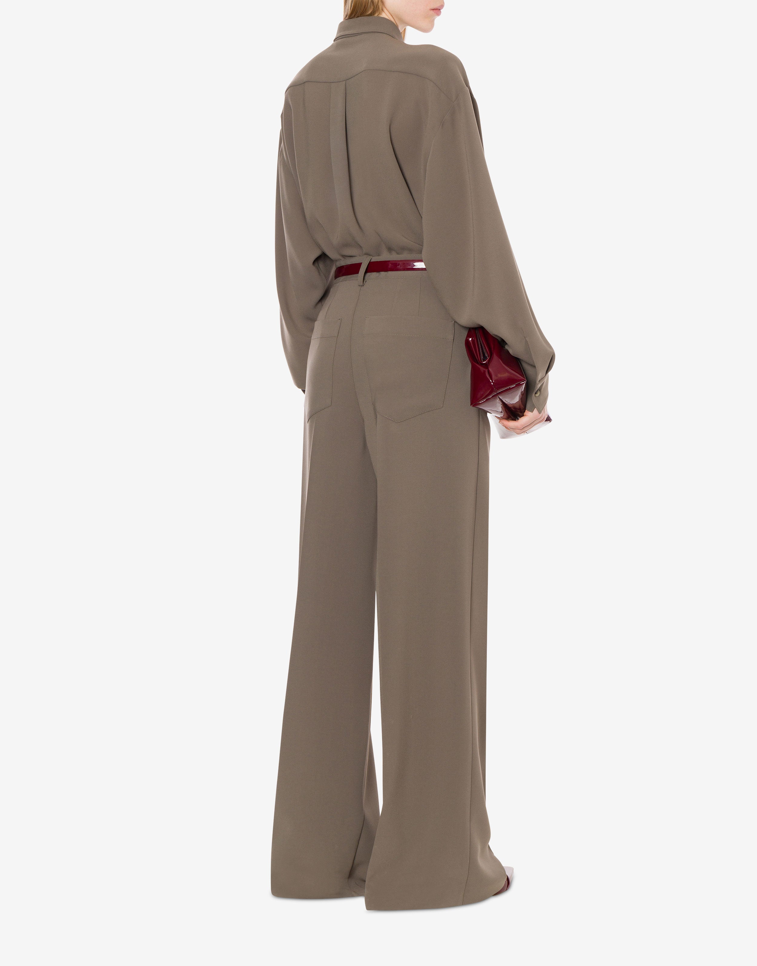 Pantalone oversize in crepe leggera、mySite、aoinhome