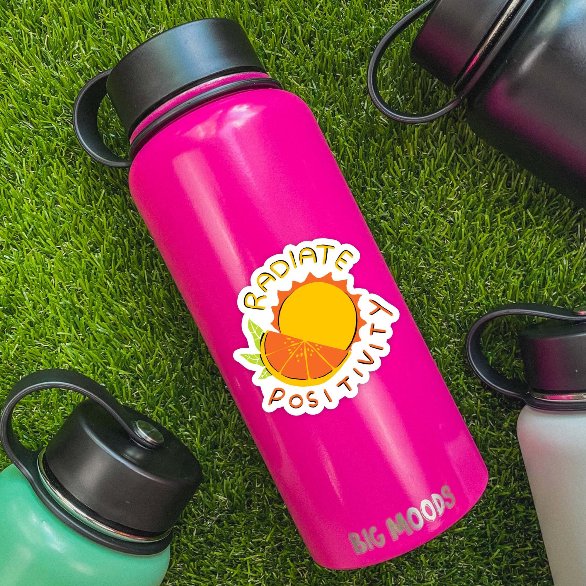  Radiate Positivity Orange & Sun - Positivity Sticker、mySite、ghnorth