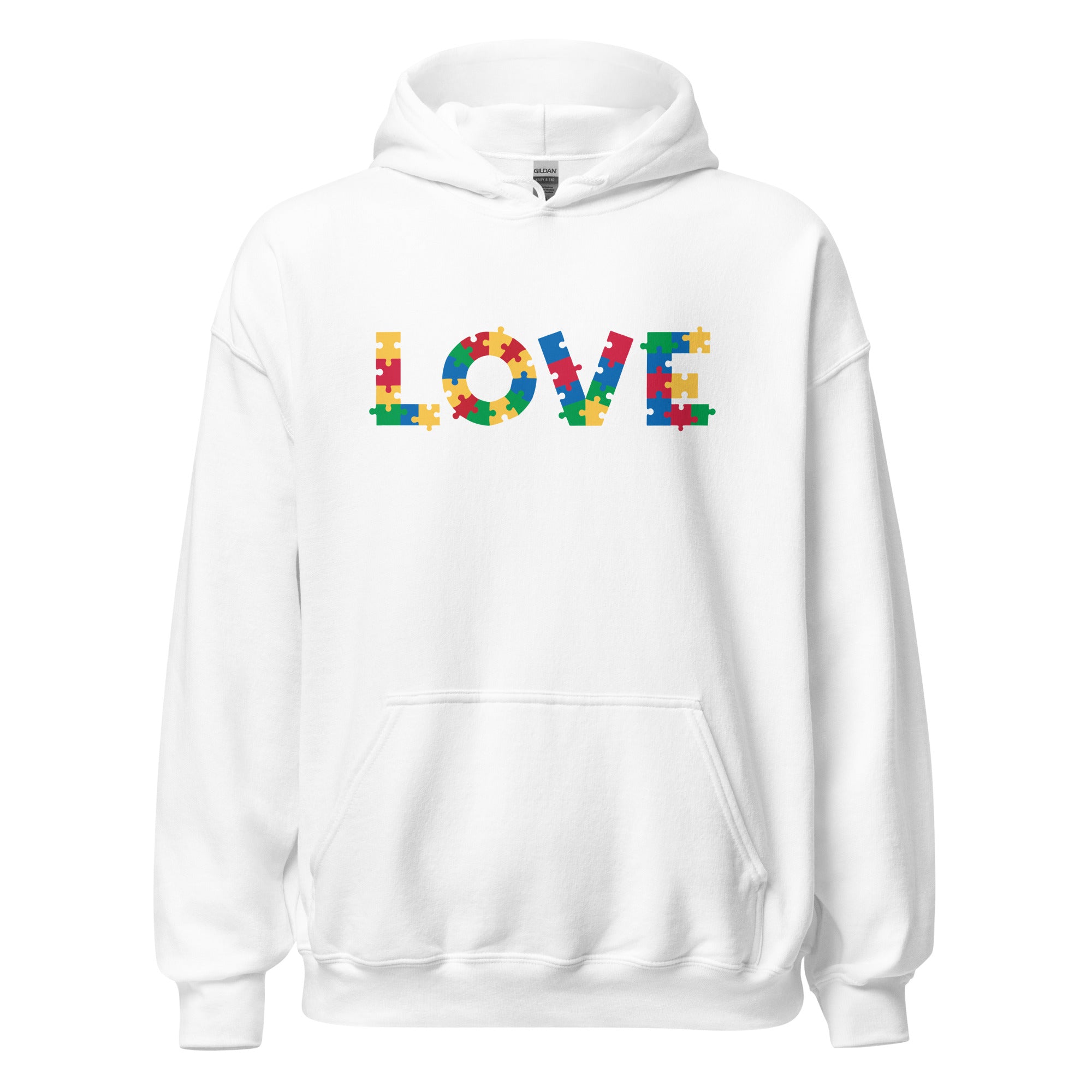 Autism Acceptance & Love Puzzle Hoodie、mySite、camillekostekn