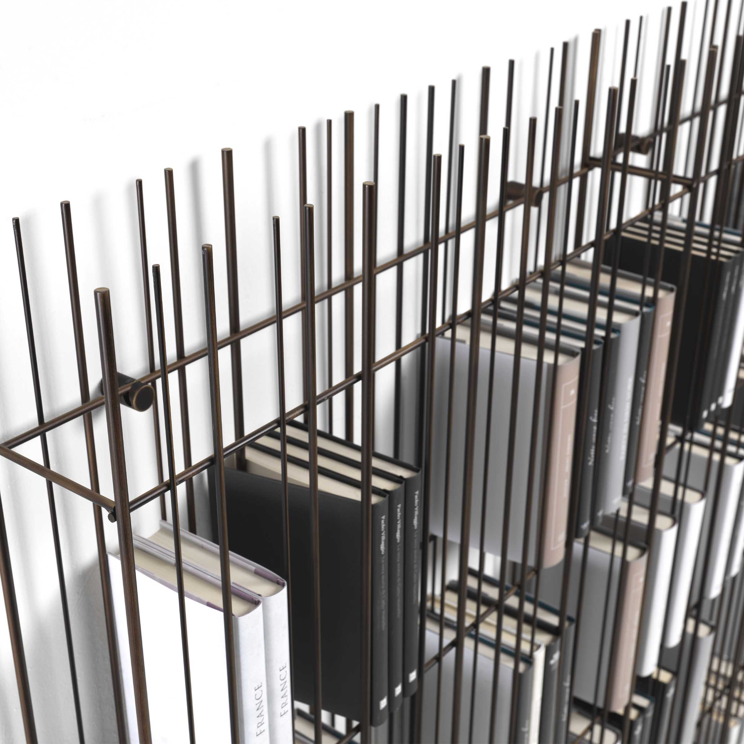 Metal Bookshelf METRICA by Ctrlzak for Mogg、mySite、neckold