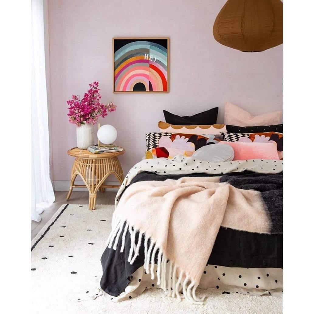 Cotton Berber Going Dotty Black Washable Area Rug、mySite、gigharbornorthrealestate