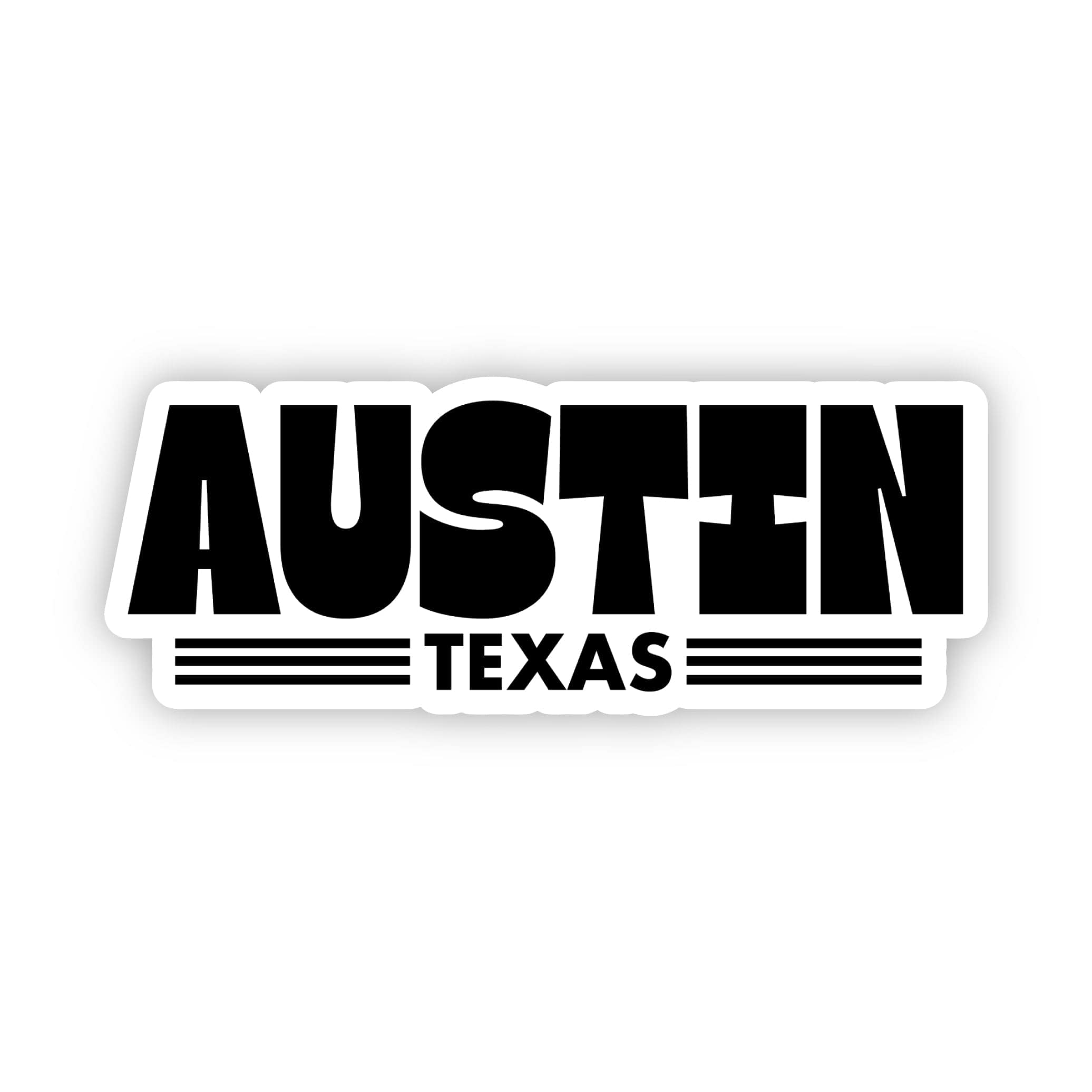  Austin Texas Text Sticker、mySite、elrpsem3k