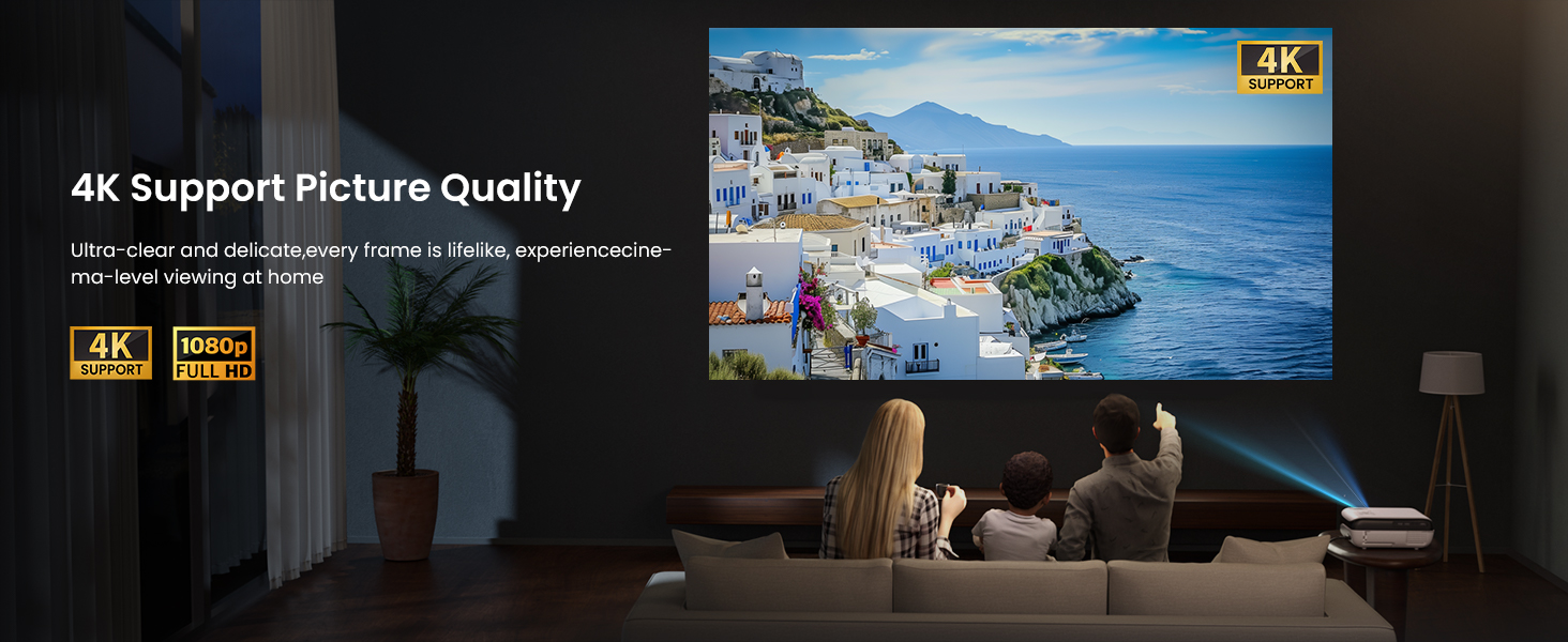 HAPPRUN Google TV Projector