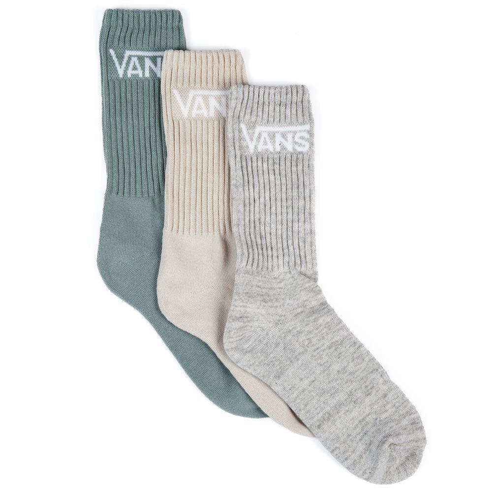  Vans Classic Crew Socks 3 Pack - Green/White、mySite、merchandisen