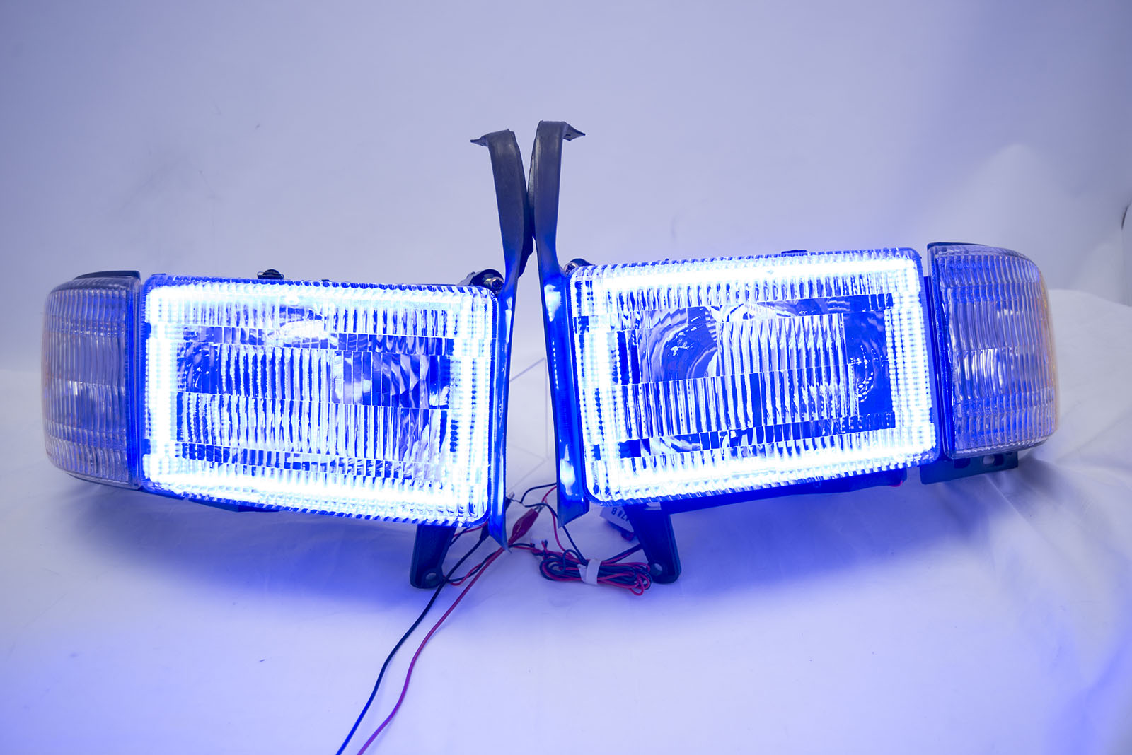1994-2002 Dodge RAM 1500 Headlights - ORACLE Blue LED SMD Halo Kit Pre-Installed、mySite、nflplayoffbracketp