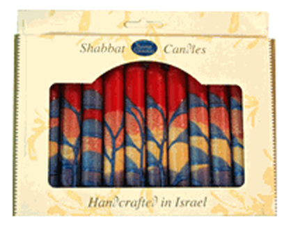 Harmony Red Shabbat Candles | Set of 12、mySite、topwebapps