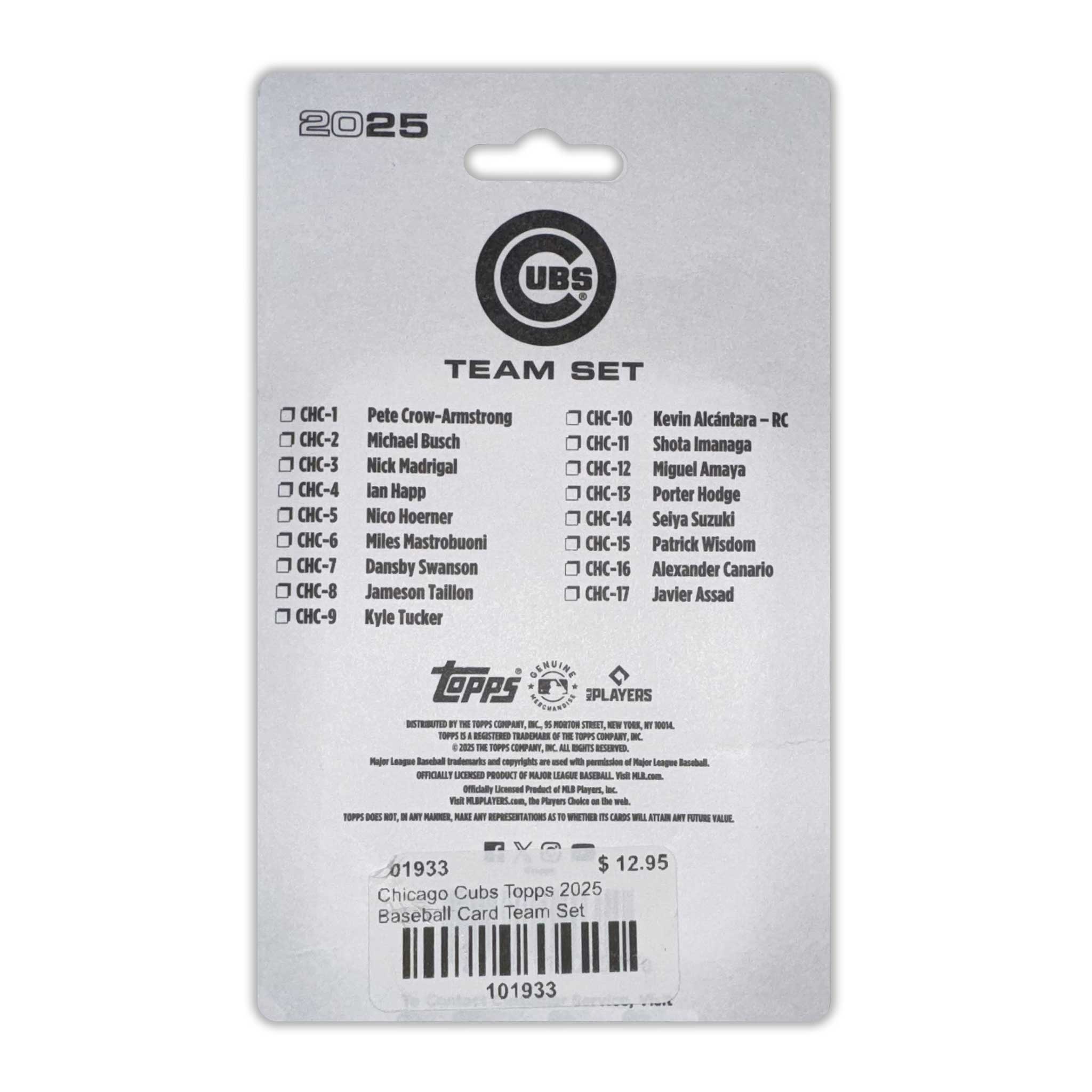 Chicago Cubs Topps 2025 Baseball Card Team Set、mySite、vikingsvslions