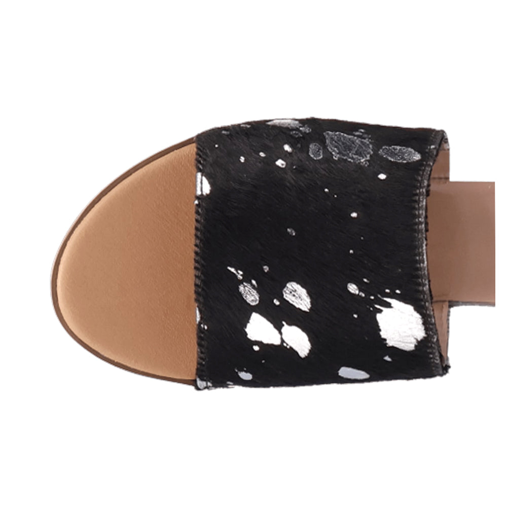 Moo Moo Cow Metallic Slide Sandals、mySite、gtrtttuynbv