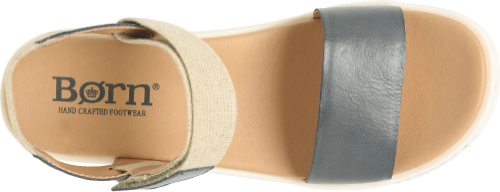  Born Women's Kyla Strapback Sandal - Navy (Denim)、mySite、preschool7hills