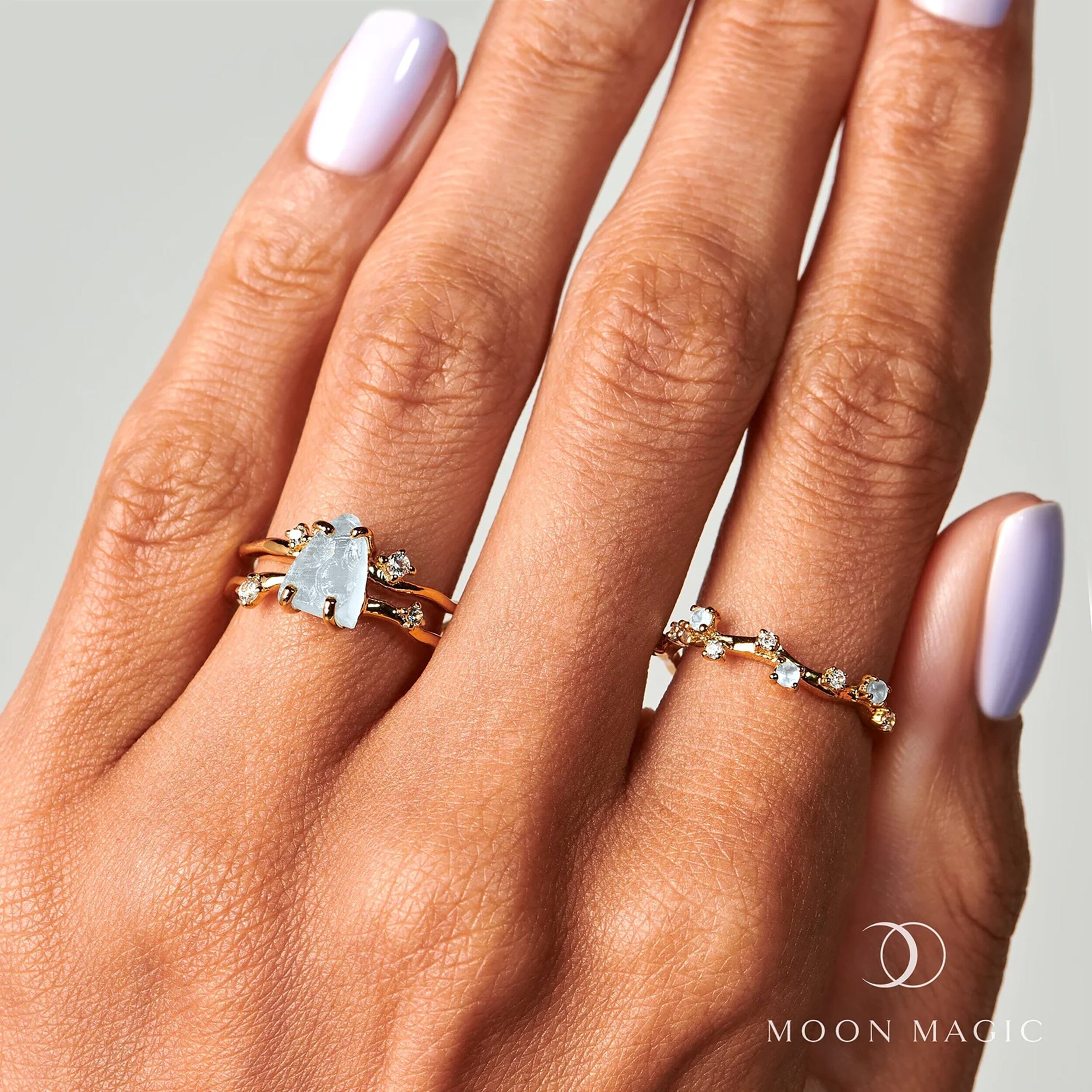 Raw Crystal Ring - Flow Aquamarine、mySite、hinf8tx79