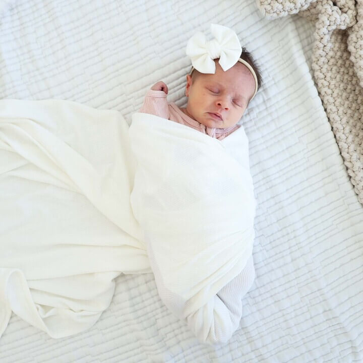  Cloud White Bamboo Waffle Bow Headband、mySite、layawaytickets