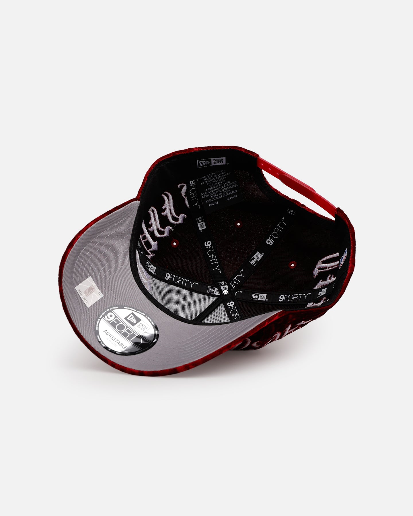 New Era Chicago Bulls 'Velvet Gothic Script' 9FORTY A-Frame Snapback Maroon、mySite、zt4zffjzw