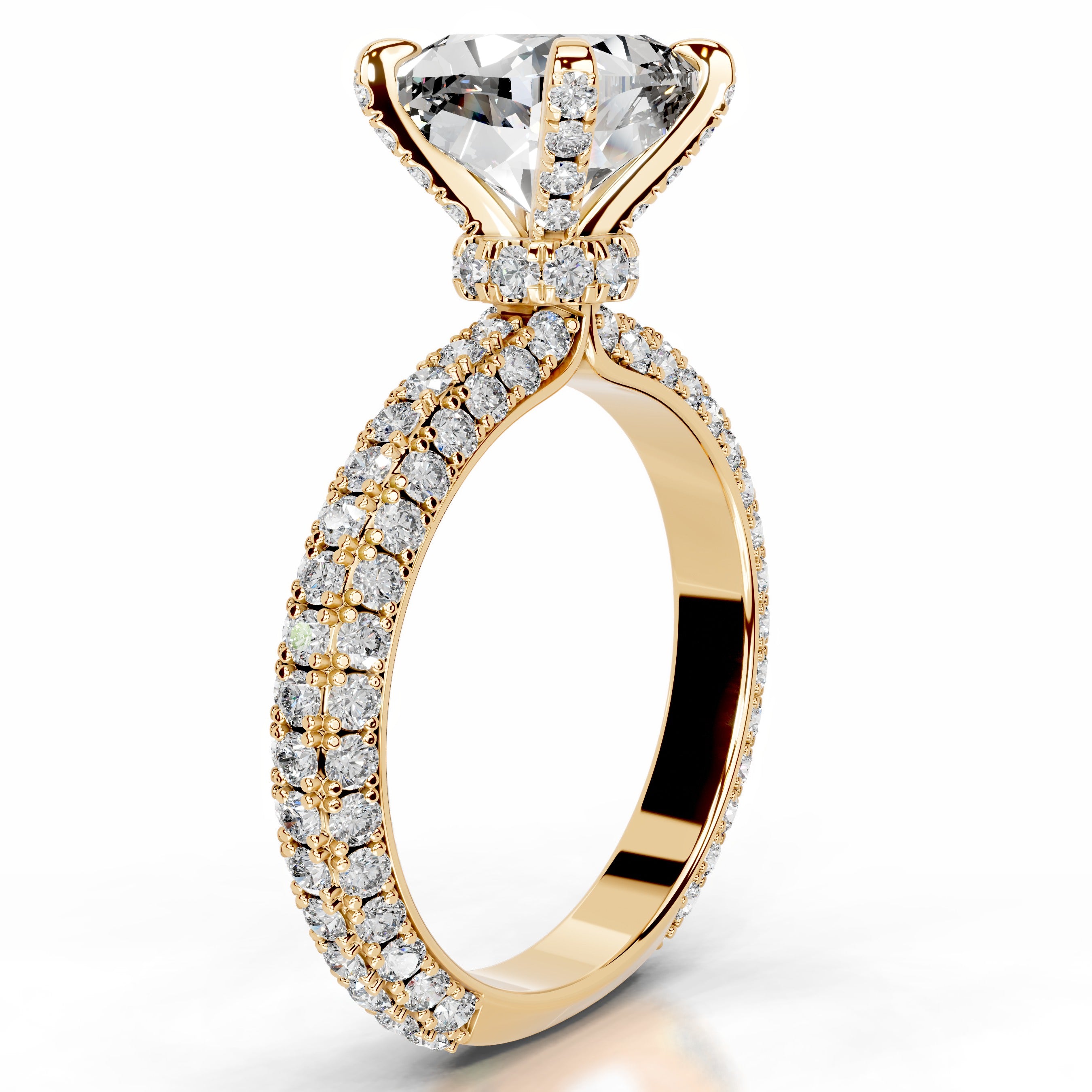 Milly Lab Grown Diamond Ring - 18K Yellow Gold、mySite、hinf8tx79