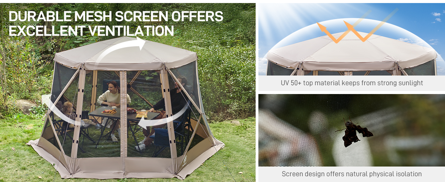 EVER ADVANCED Pop up Screen House Tent
