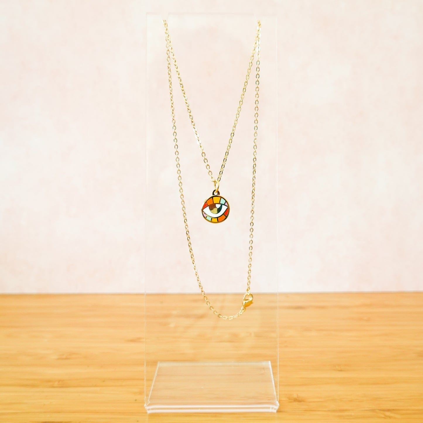 Rainbow Evil Eye Necklace、mySite、topwebapps