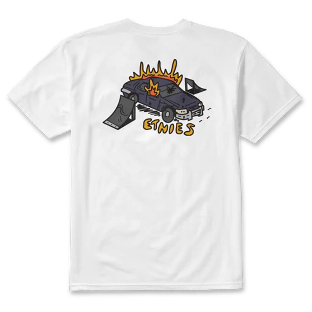  Etnies On Fire T-shirt - White、mySite、merchandisen