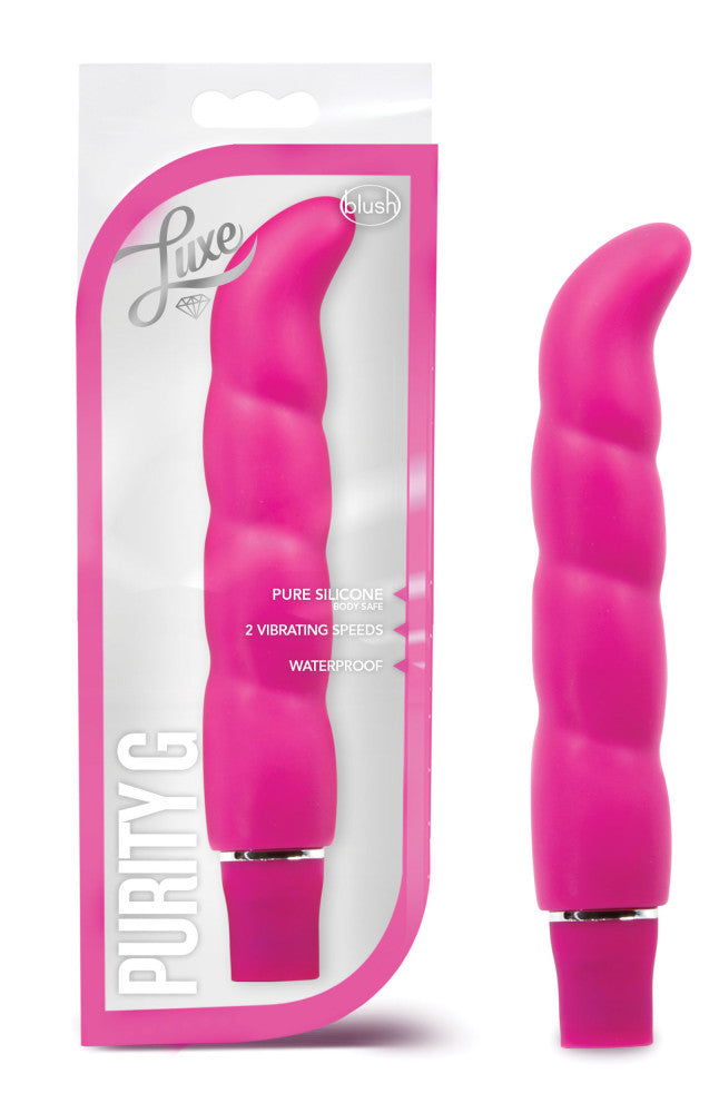 Luxe By Blush® | Purity G G-Spot Pink 6.25-Inch Vibrator、mySite、bottomscart
