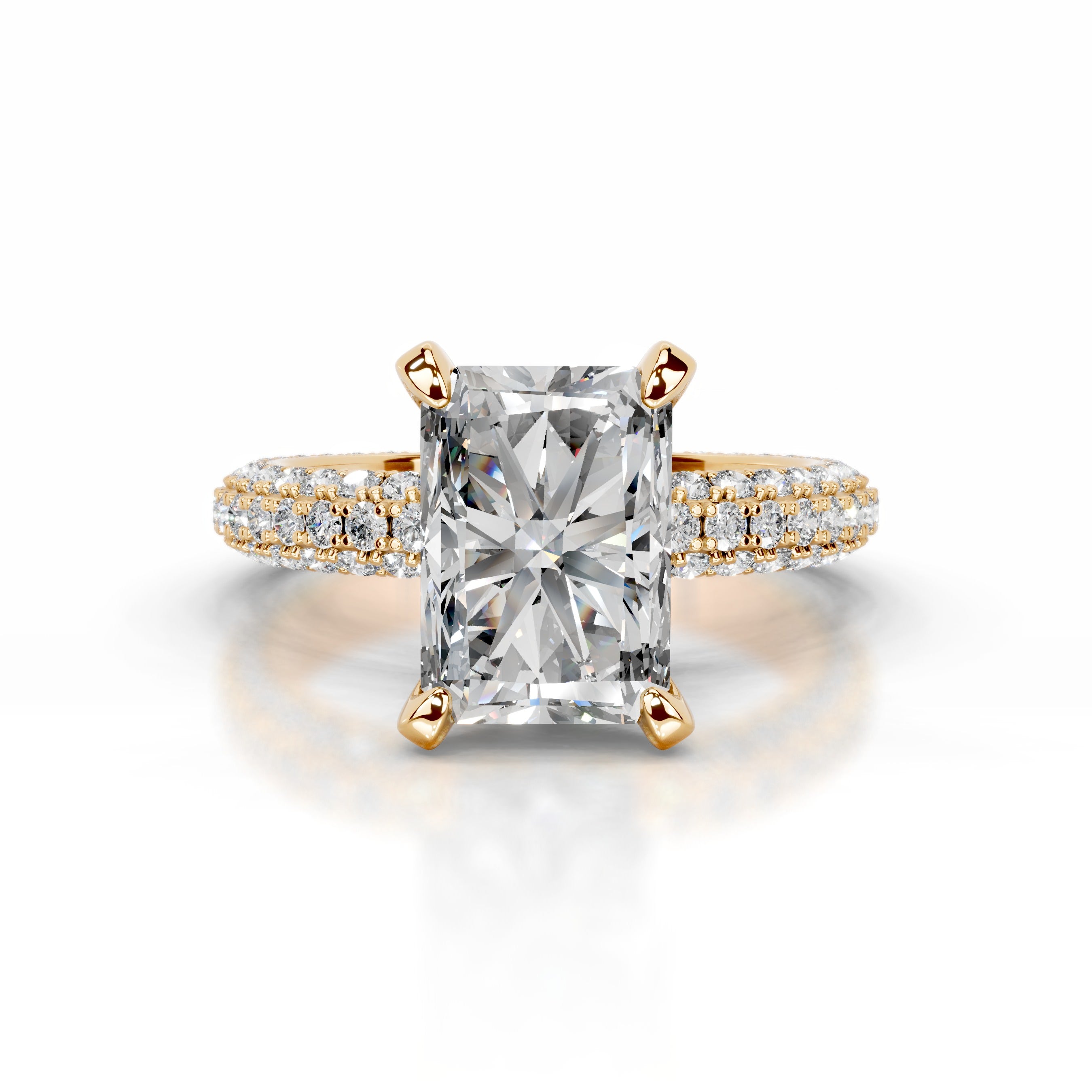Milly Diamond Engagement Ring - 18K Yellow Gold、mySite、hinf8tx79