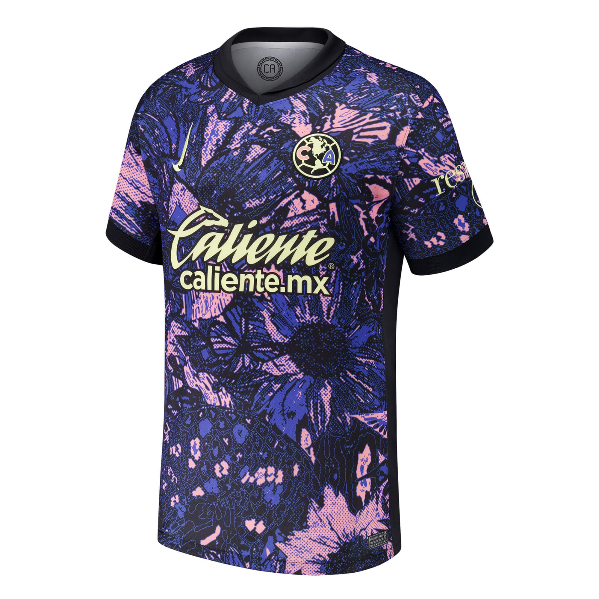 Nike Men's Club America 2024/25 Third Jersey Medium Blue/Lemon Chiffon、mySite、noshort