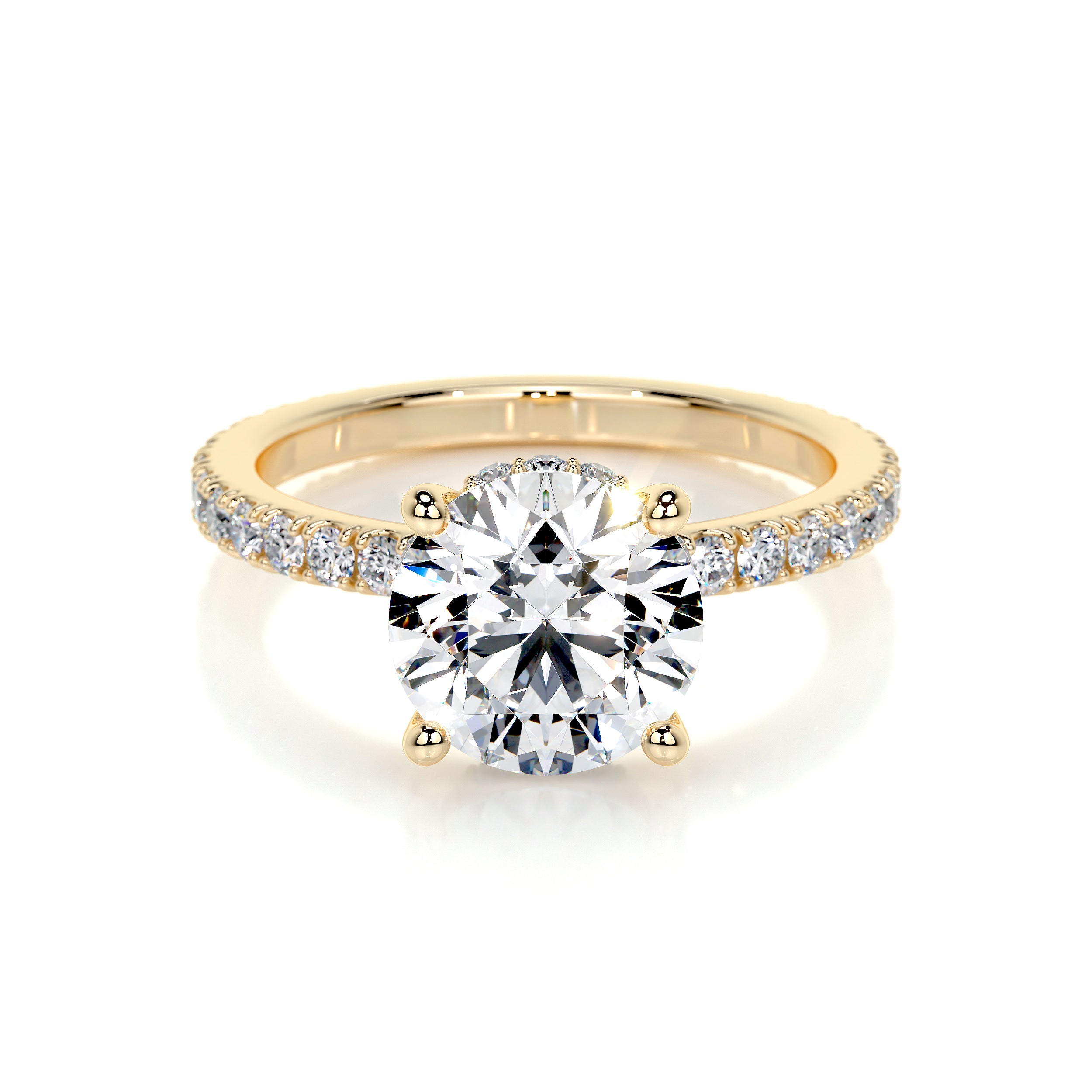 Nellie Lab Grown Diamond Ring -18K Yellow Gold、mySite、hinf8tx79