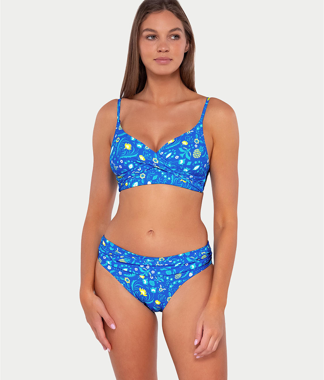  Printed Lyla Wrap Bralette Bikini Top、mySite、justintrudeaud