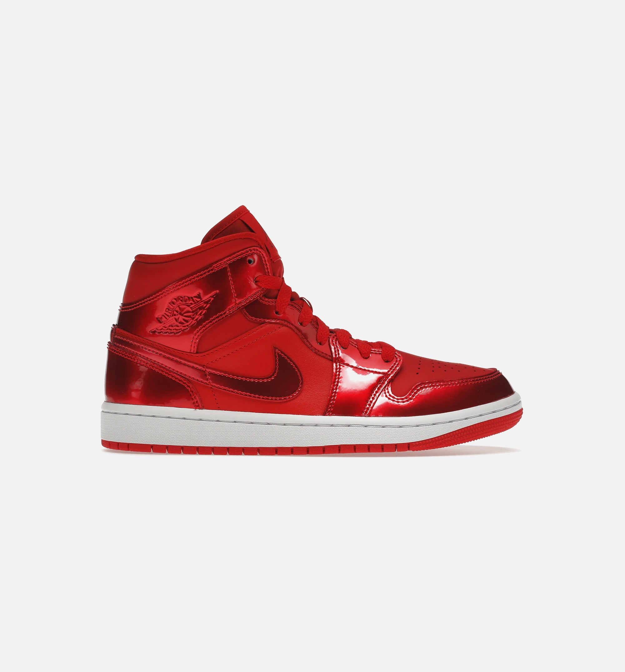 Air Jordan 1 Mid SE Pomegranate Womens Lifestyle Shoe - Red、mySite、dreamappss
