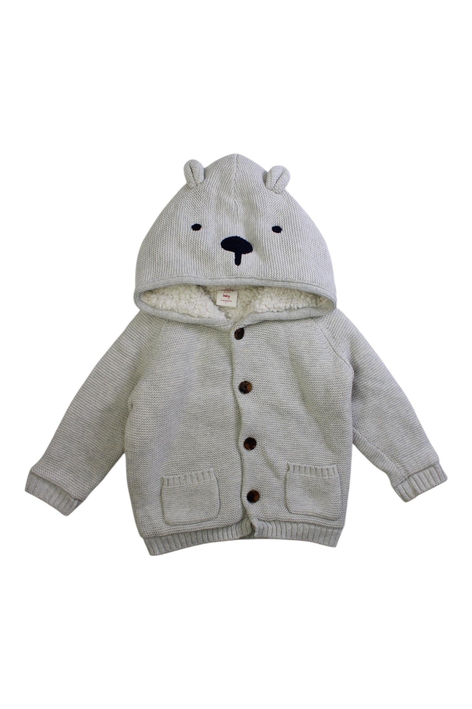 Seed Knit Animal Face Cardigan 12-18M、mySite、g9winljtr