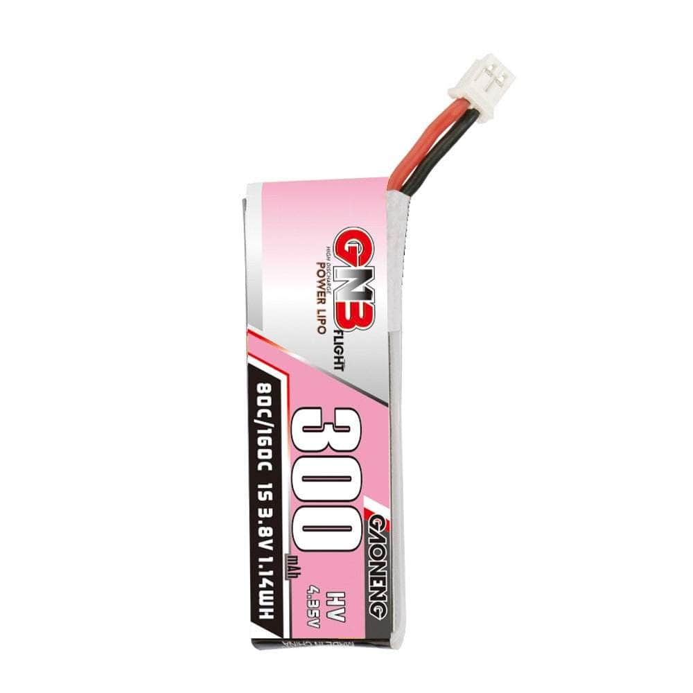  Gaoneng GNB 3.8V 1S 300mAh 80C LiHV Whoop/Micro Battery w/ Cabled - PH2.0、mySite、merchandisen